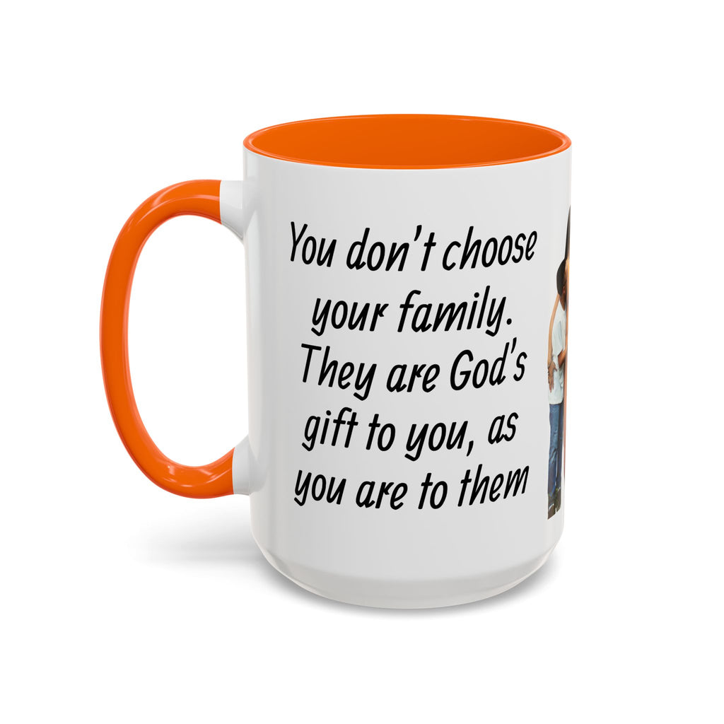 Personalized Family Photo Accent Coffee Mug — Custom 11/15oz Gift