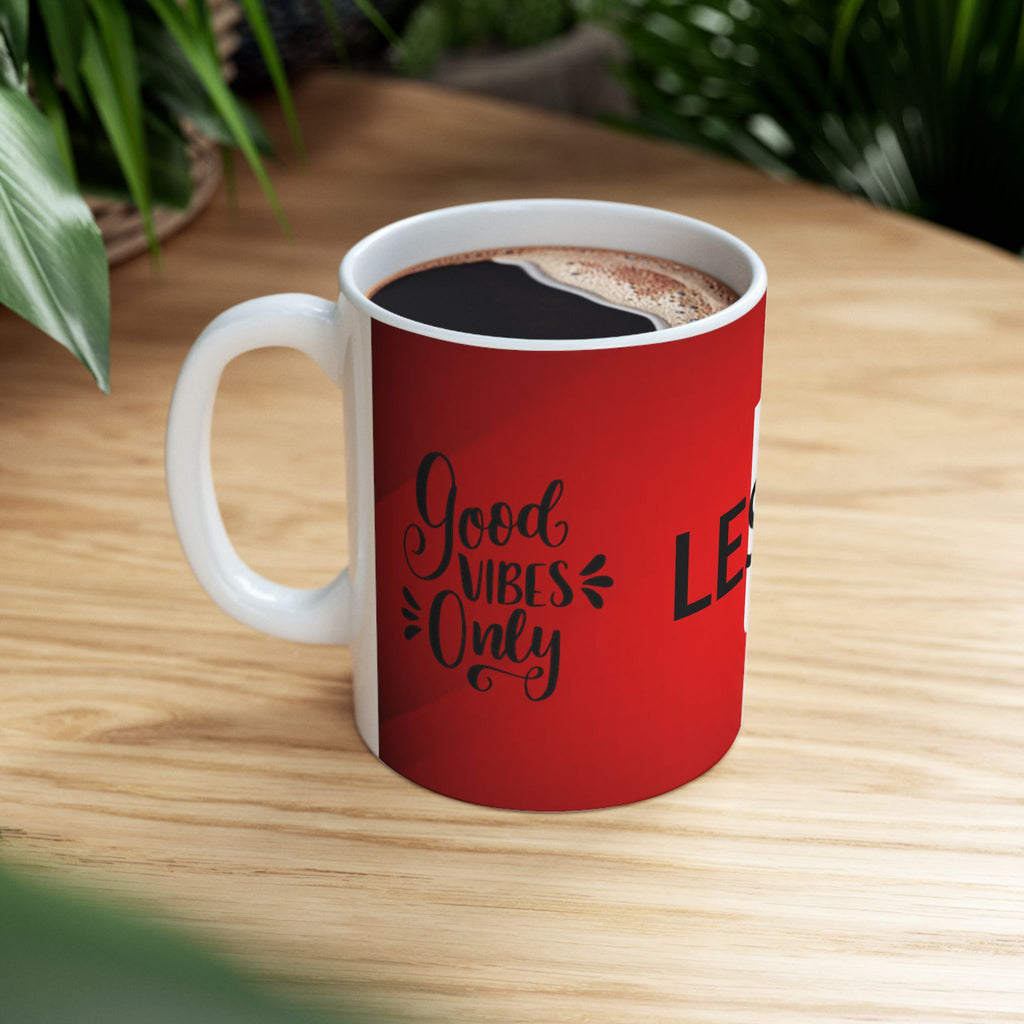 Personalized Name Red Ceramic Mug – Personalized 11oz or 15oz Coffee Cup