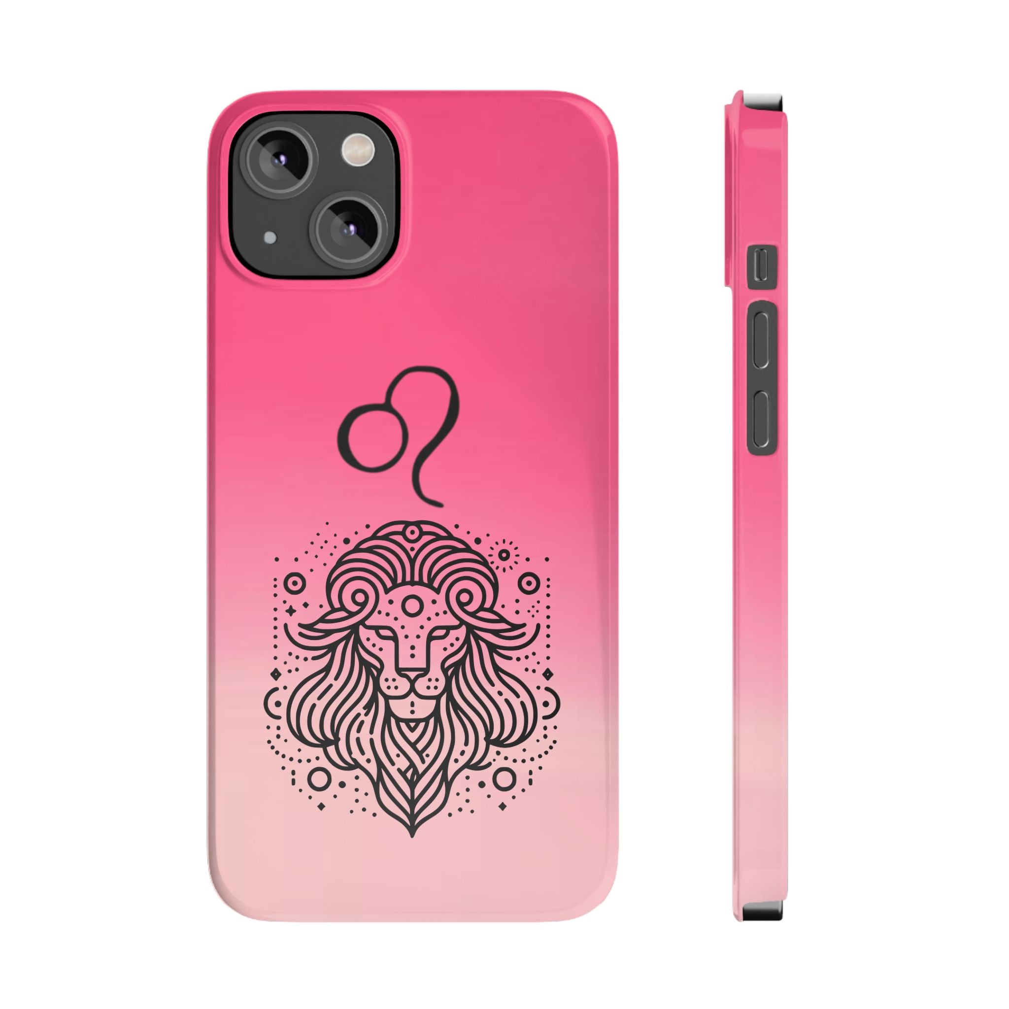 Leo Zodiac Slim Phone Case - Minimalist Horoscope Design
