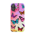 Butterfly Dream Slim Phone Case — Pastel Gradient Floral Wings Design