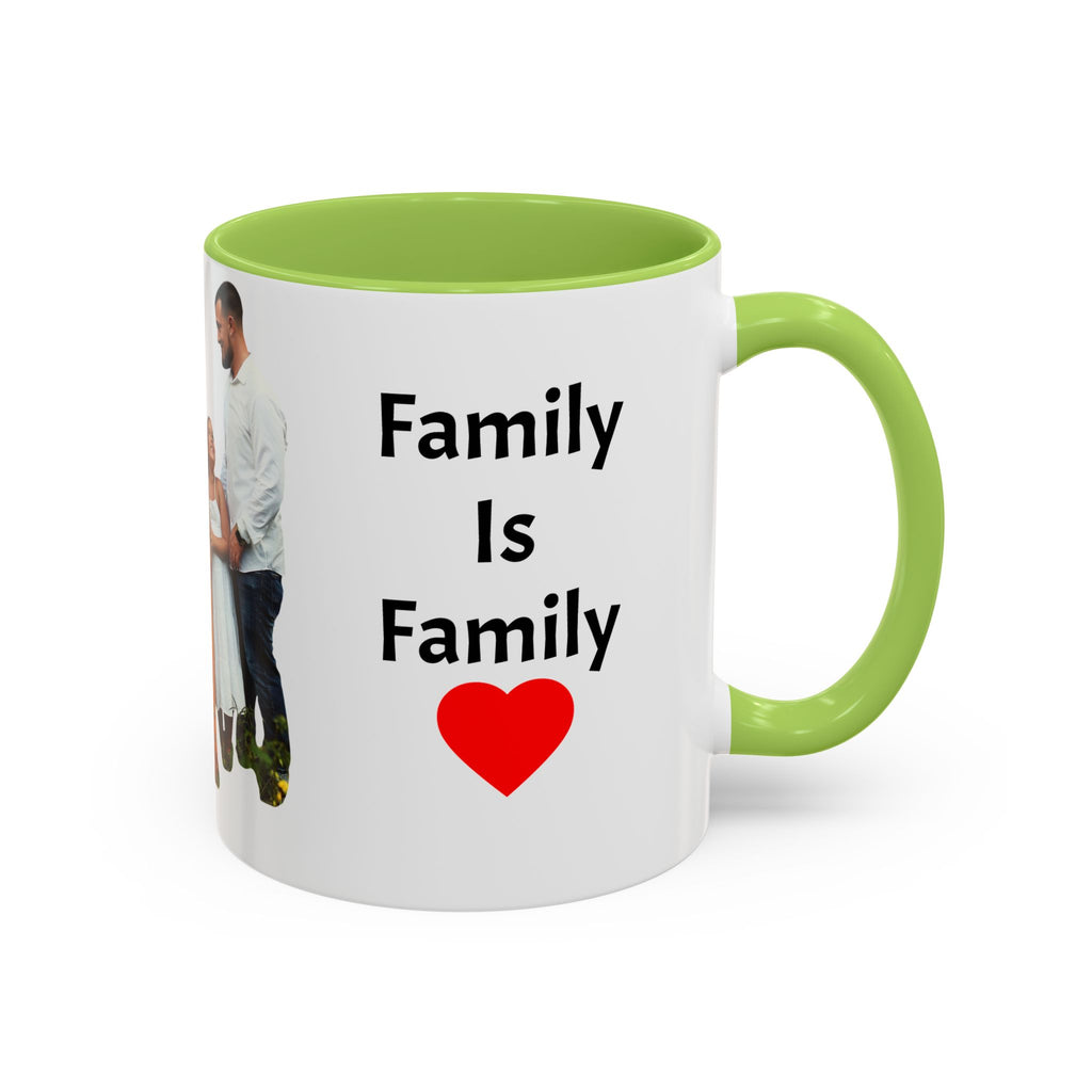 Personalized Family Photo Accent Coffee Mug — Custom 11/15oz Gift