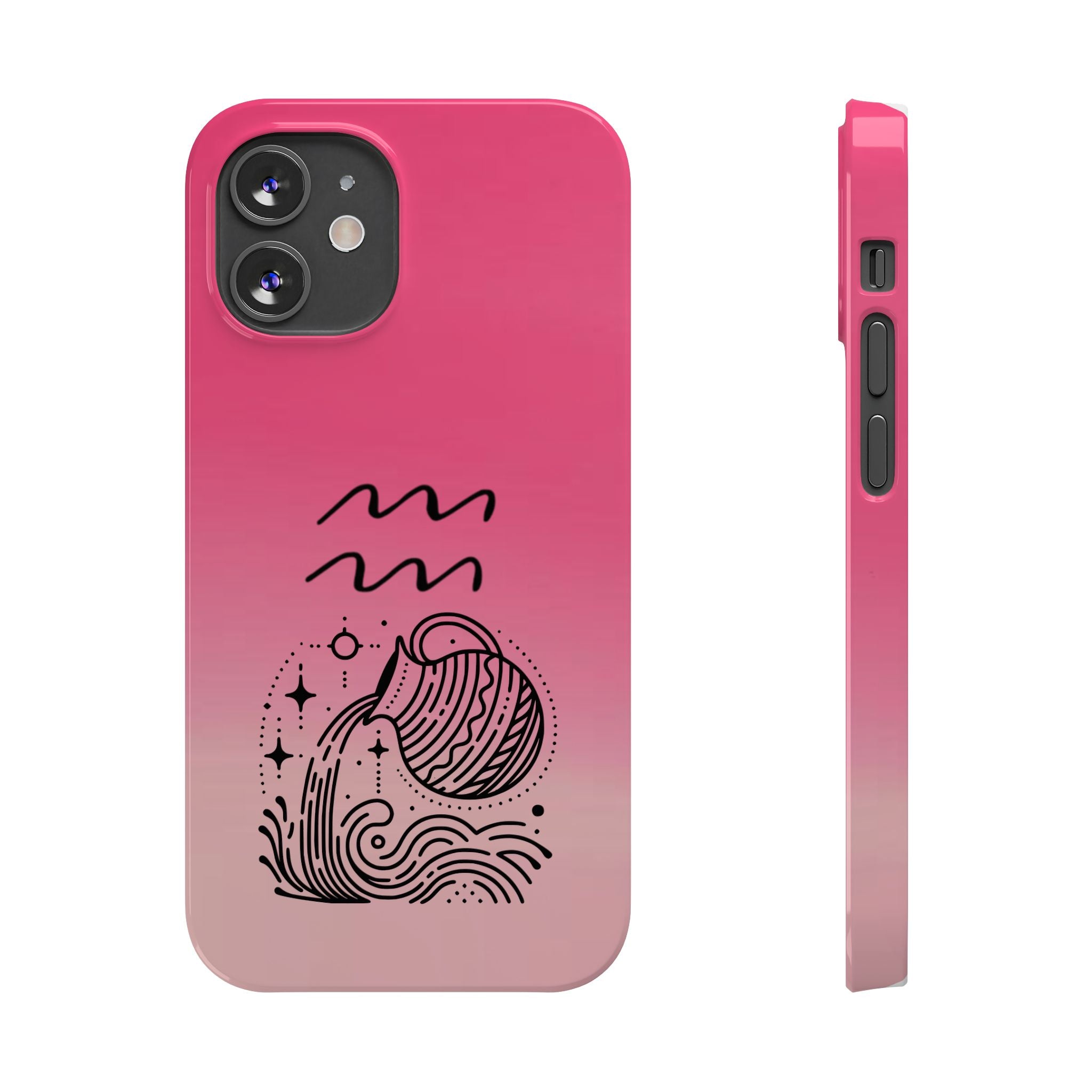Aquarius Slim Phone Case - Zodiac Astrology Birthday Gift