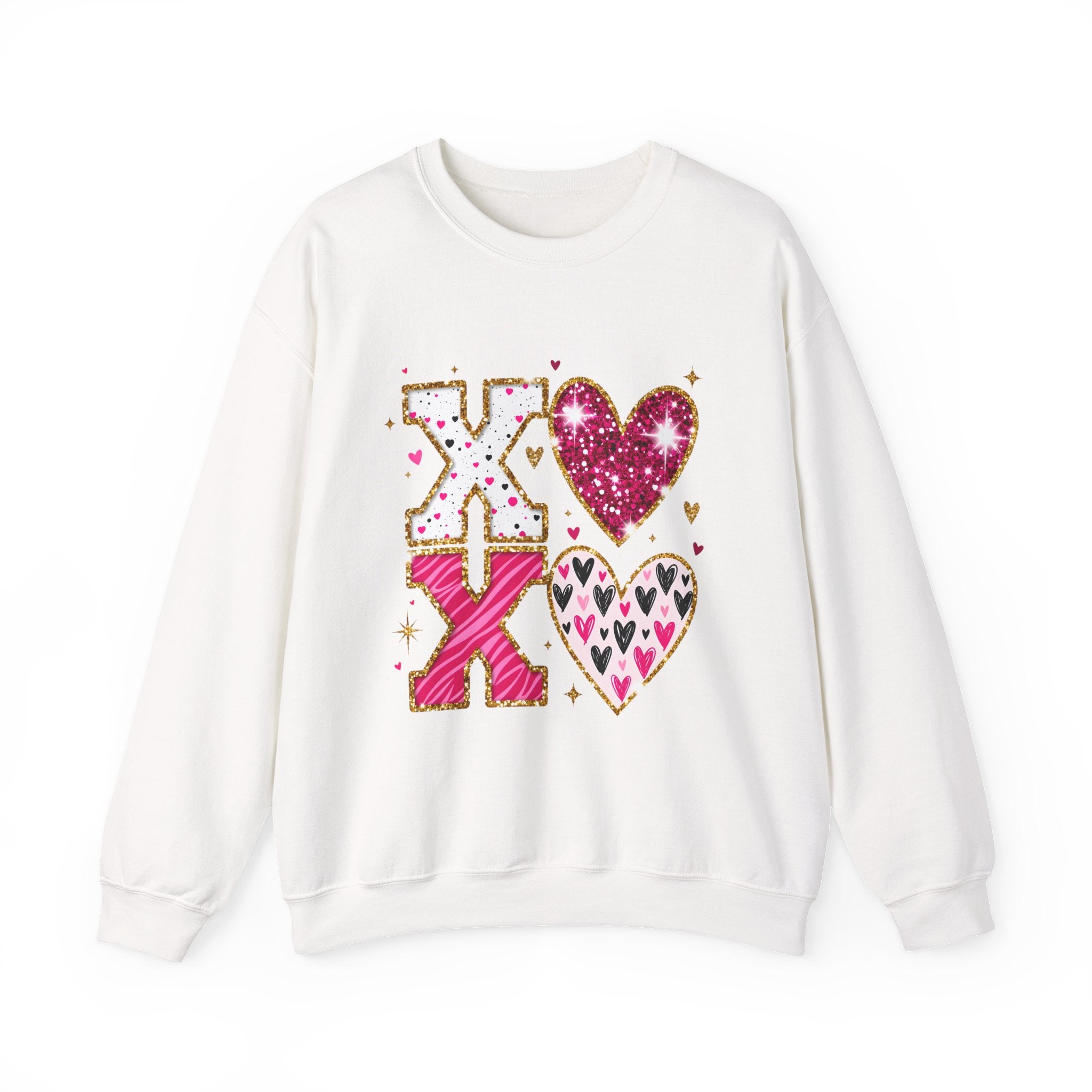 Valentine XOXO Heart Crewneck Sweatshirt