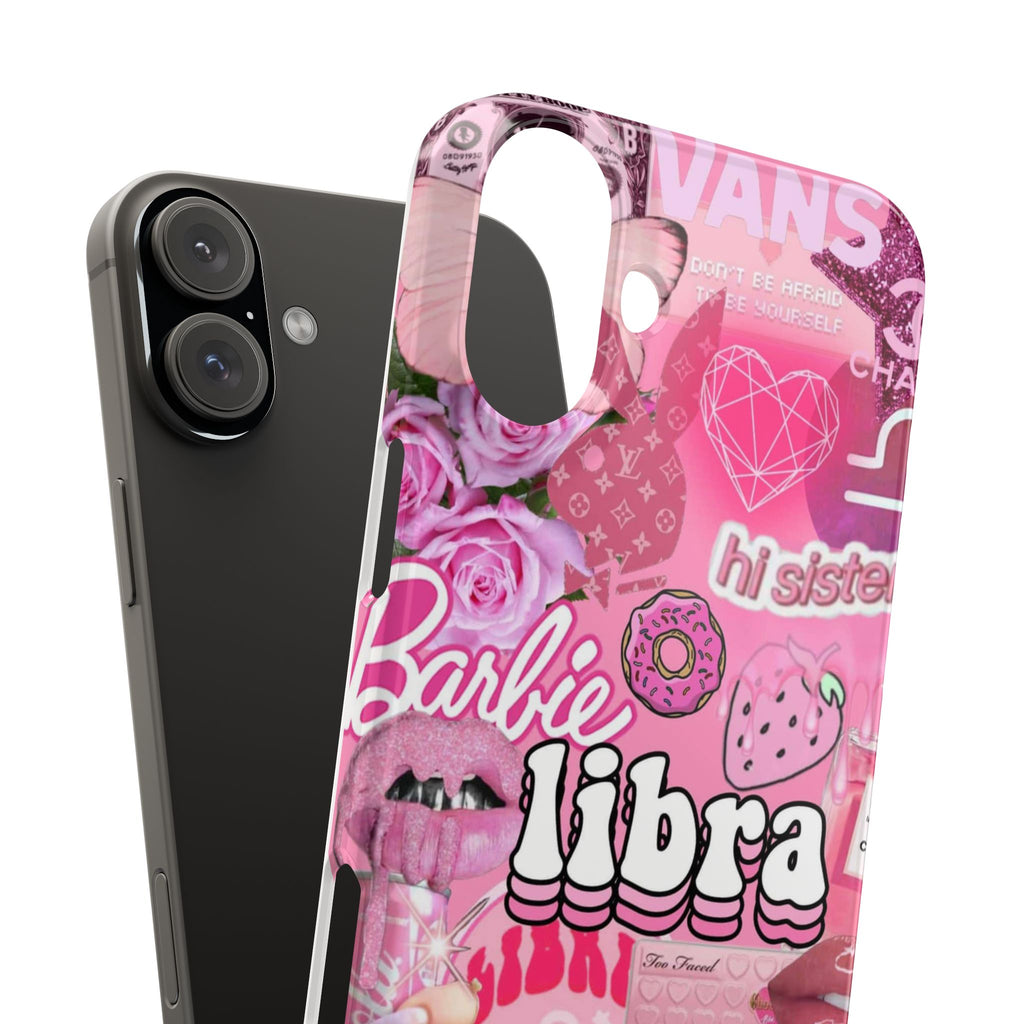 Libra Pink Collage Slim Phone Case