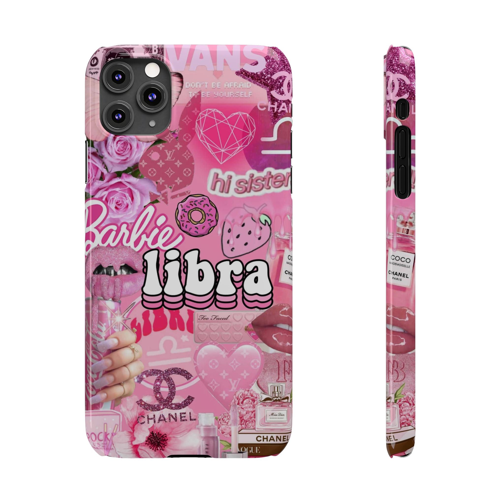 Libra Pink Collage Slim Phone Case