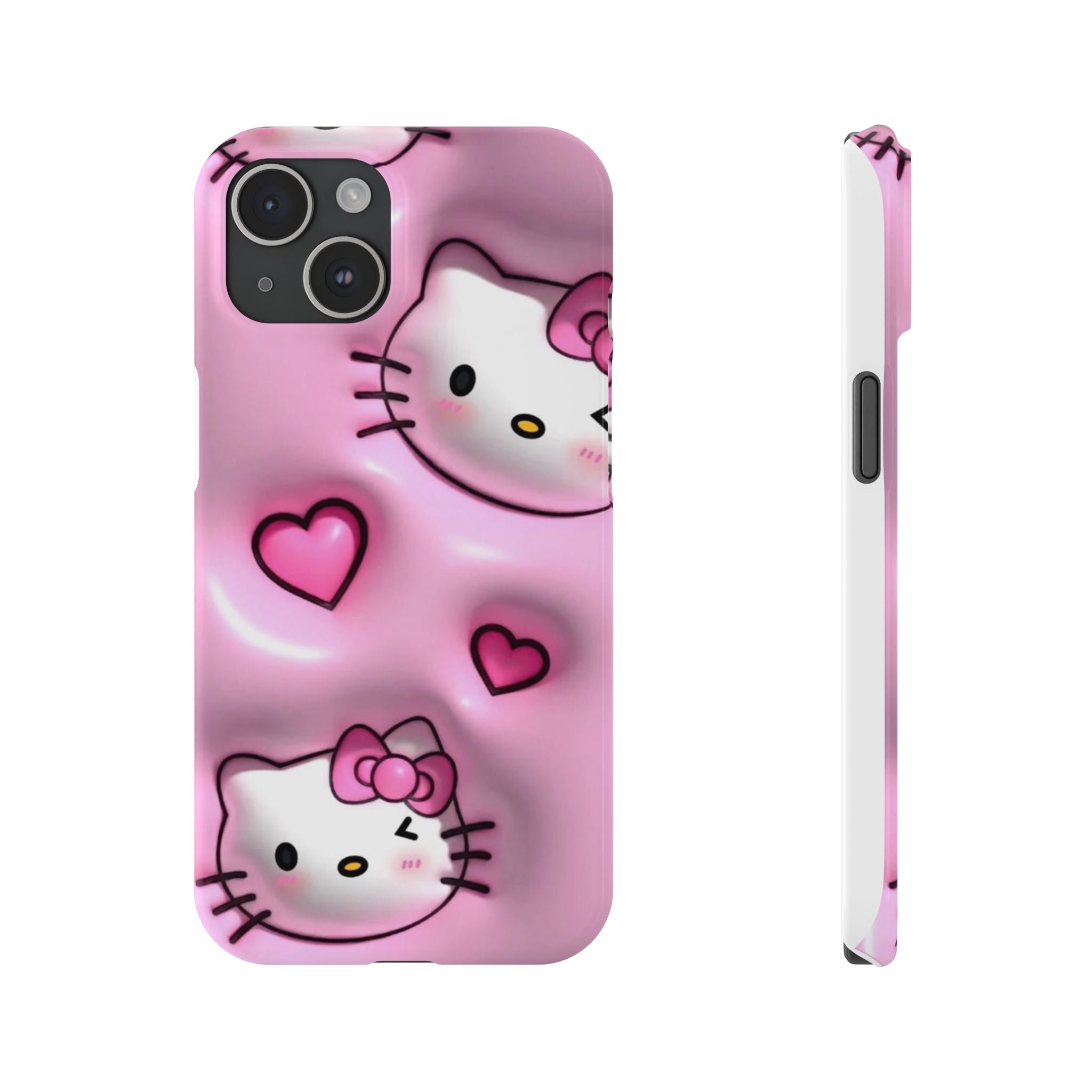 Hello Kitty Pink Hearts Slim Phone Case — Cute Kawaii iPhone Cover