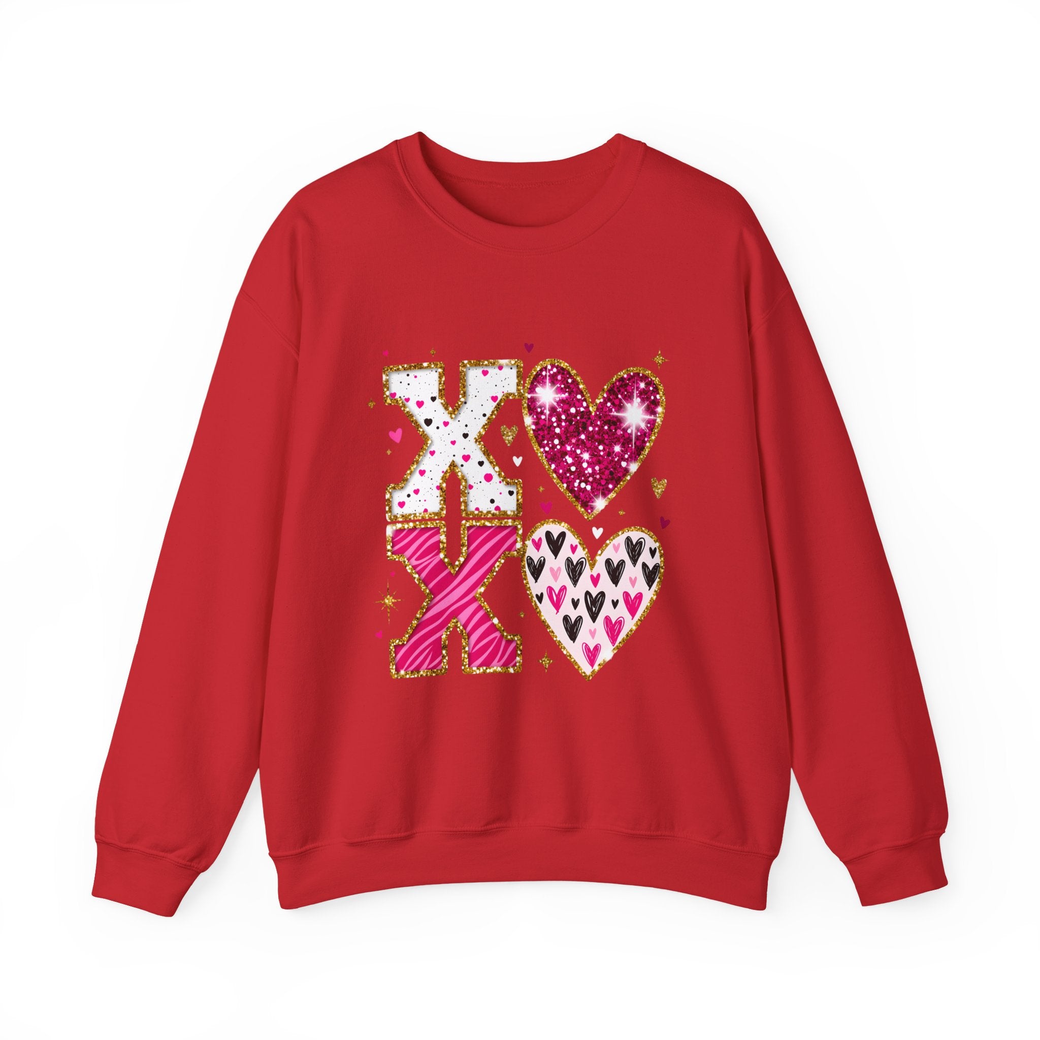 Valentine XOXO Heart Crewneck Sweatshirt