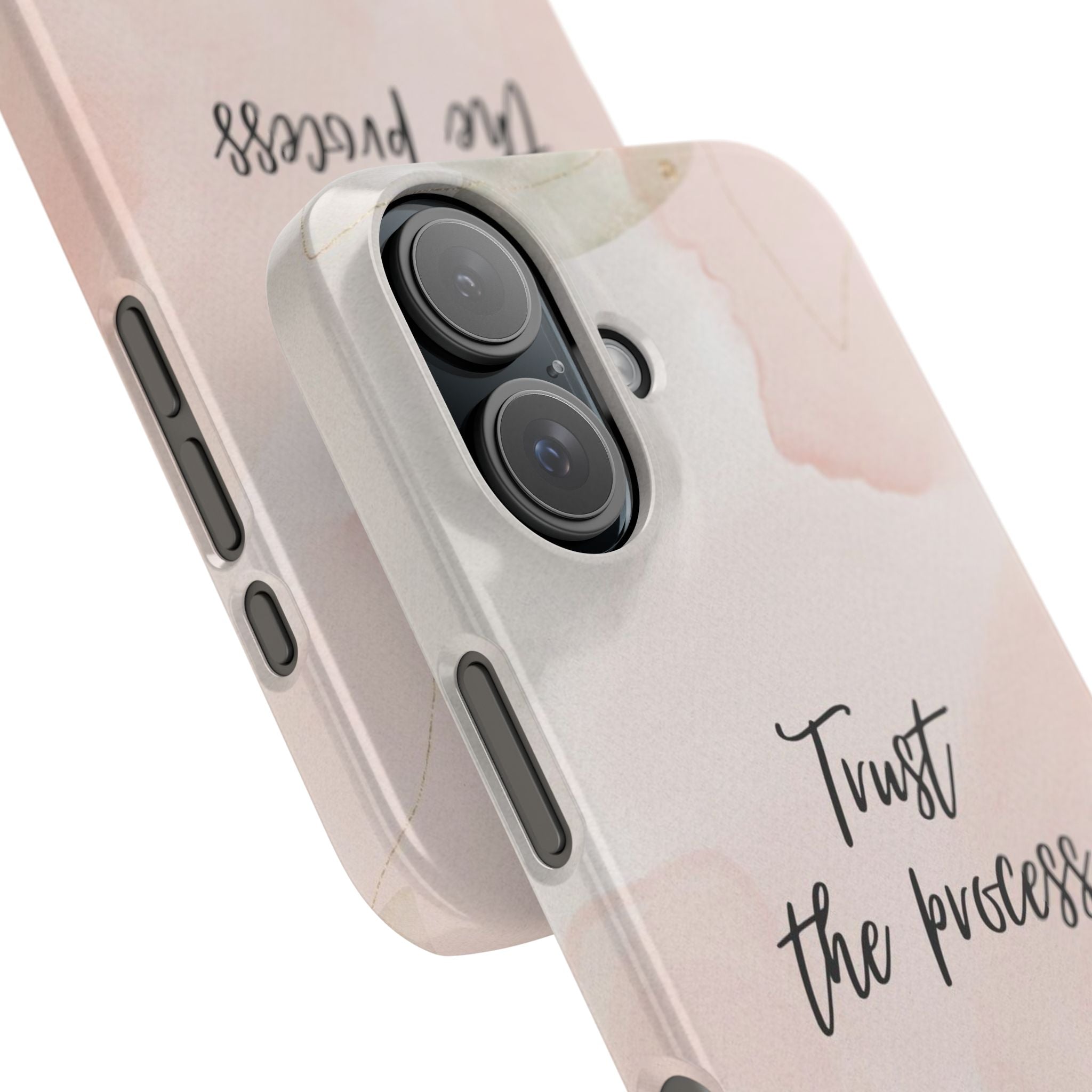 Slim Phone Case — Trust the Process Floral Watercolor Phone Cover