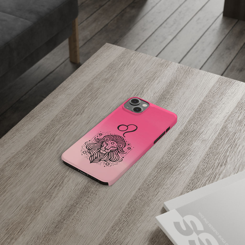 Leo Zodiac Slim Phone Case - Minimalist Horoscope Design