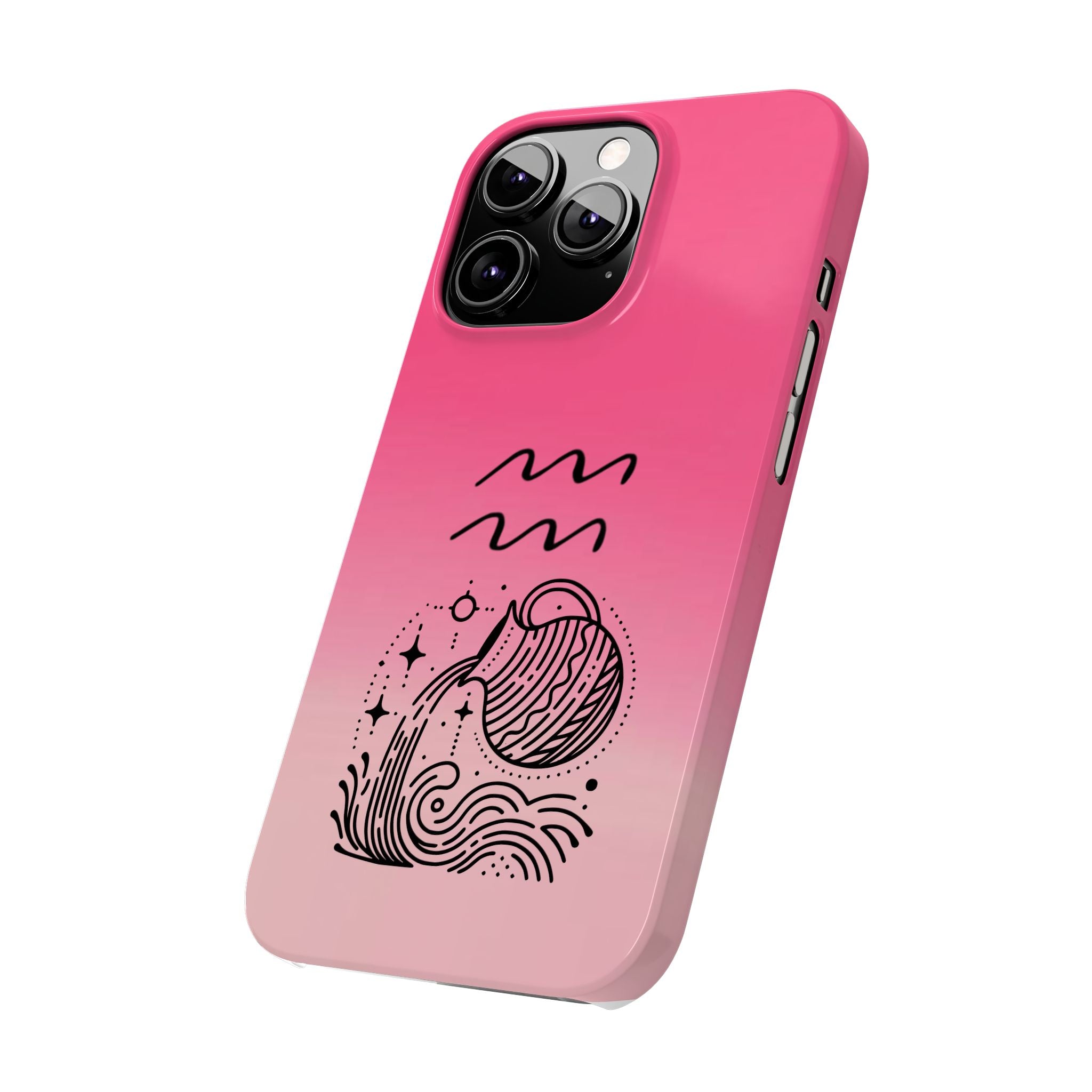 Aquarius Slim Phone Case - Zodiac Astrology Birthday Gift