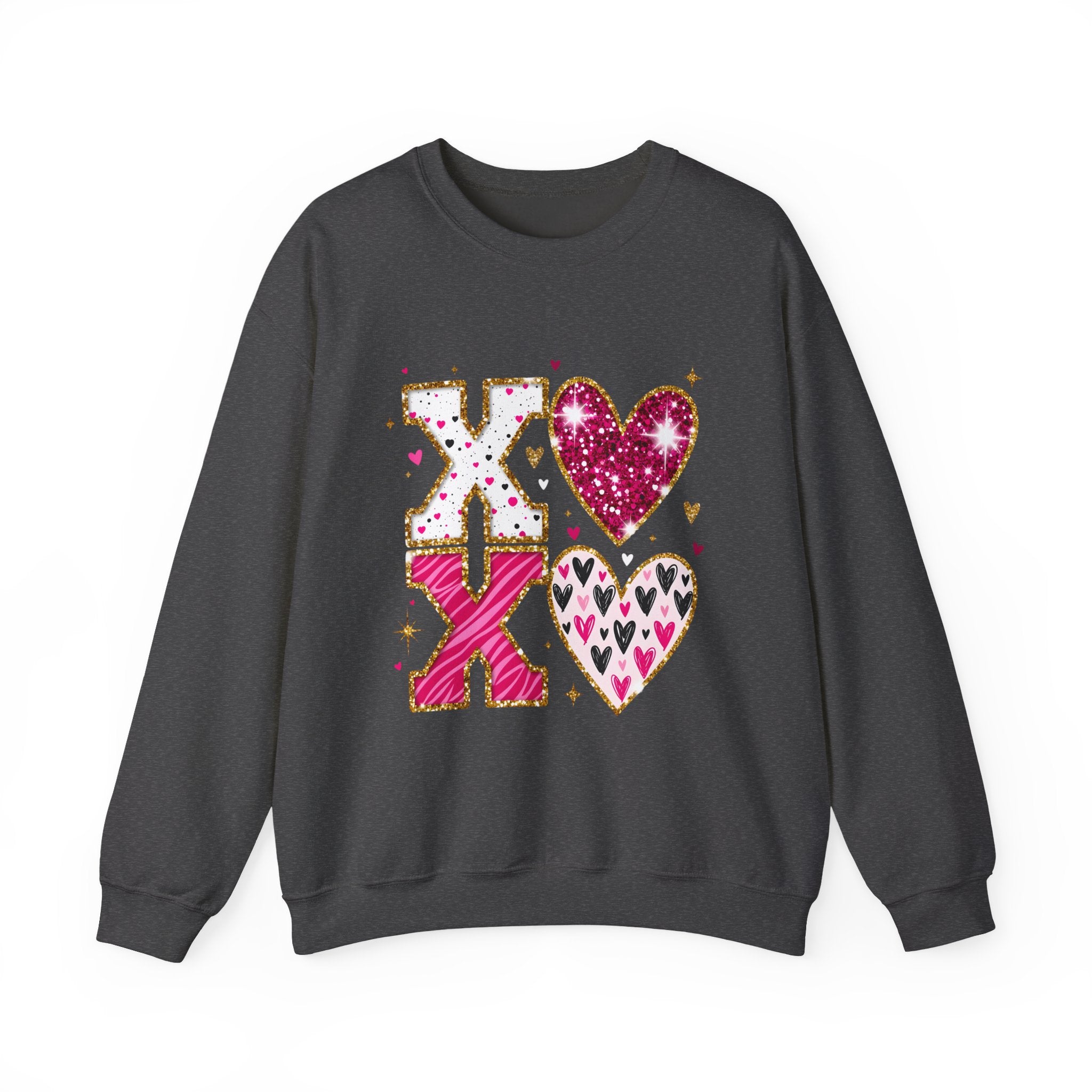 Valentine XOXO Heart Crewneck Sweatshirt