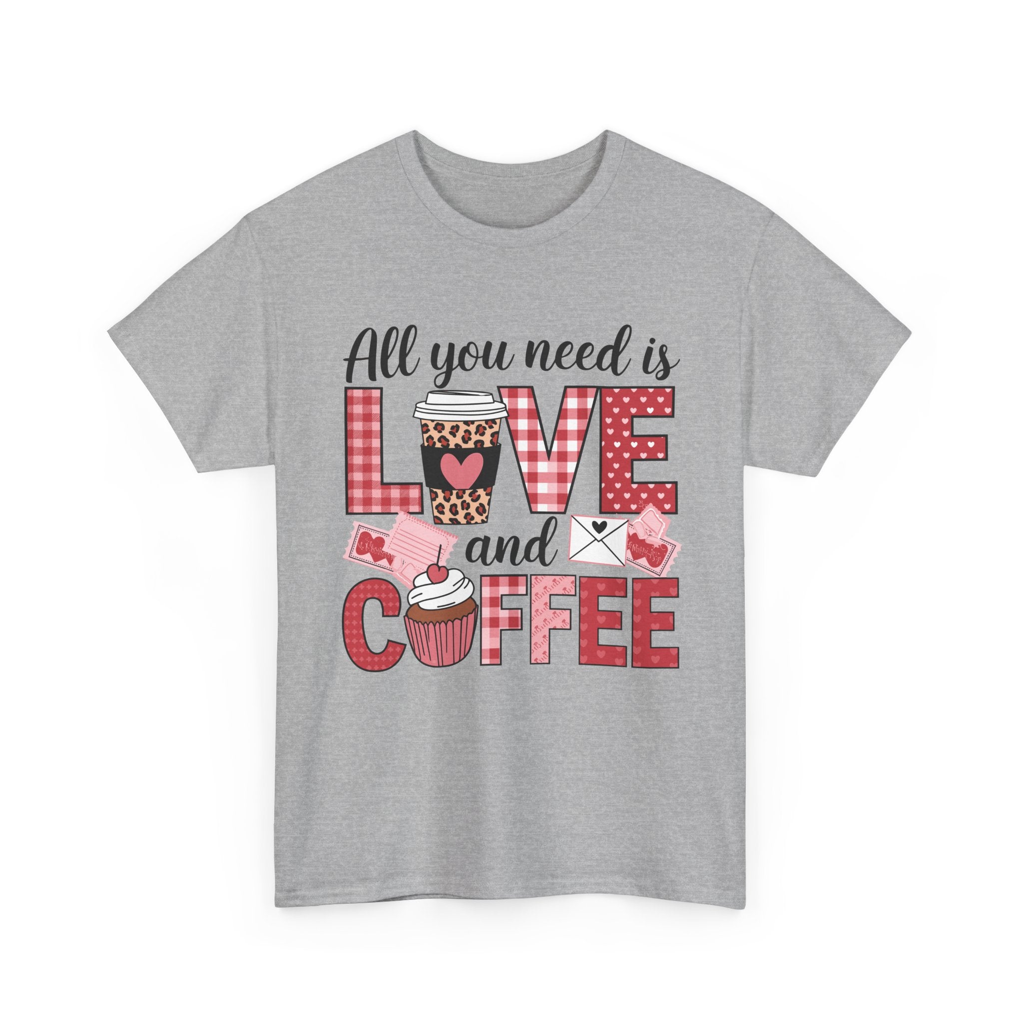 All You Need Is Love and Coffee T-Shirt — Valentine Coffee Tee