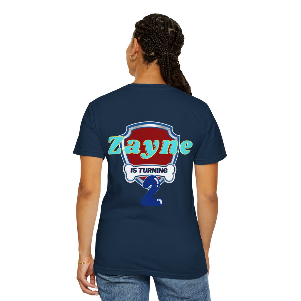 Kids' Paw Patrol Birthday T-Shirt — "Zayne Mommy 2" Personalized Party Tee