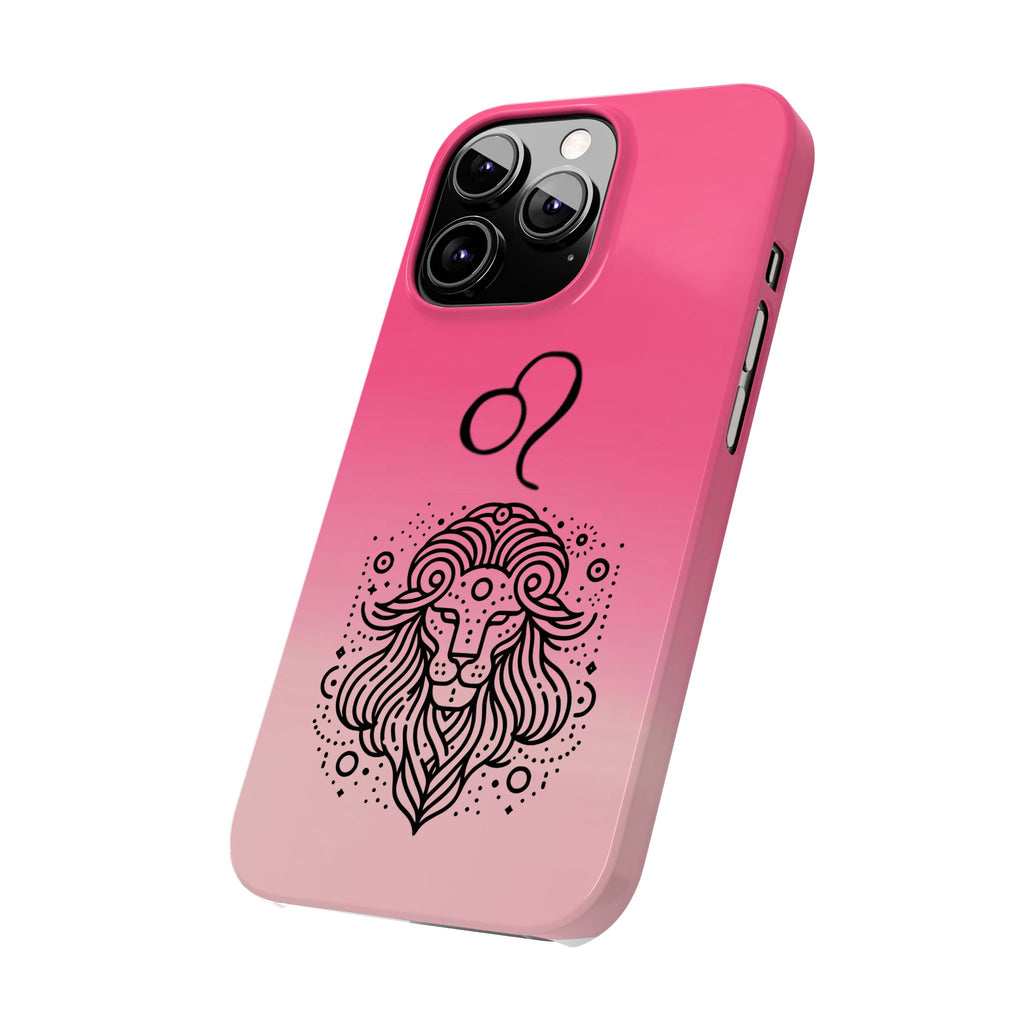 Leo Zodiac Slim Phone Case - Minimalist Horoscope Design
