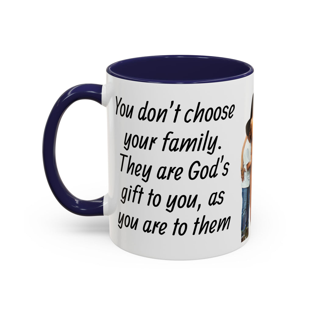 Personalized Family Photo Accent Coffee Mug — Custom 11/15oz Gift