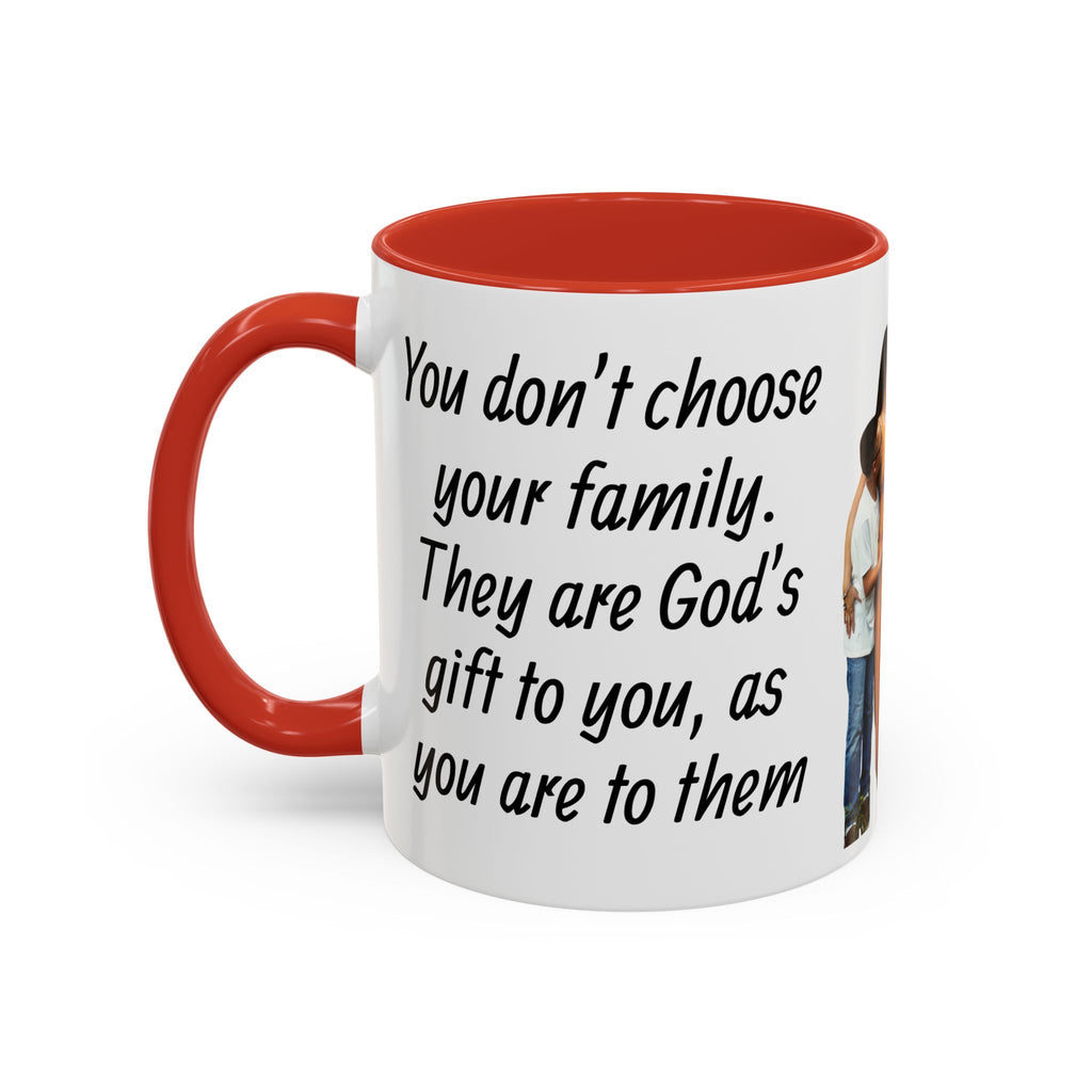 Personalized Family Photo Accent Coffee Mug — Custom 11/15oz Gift