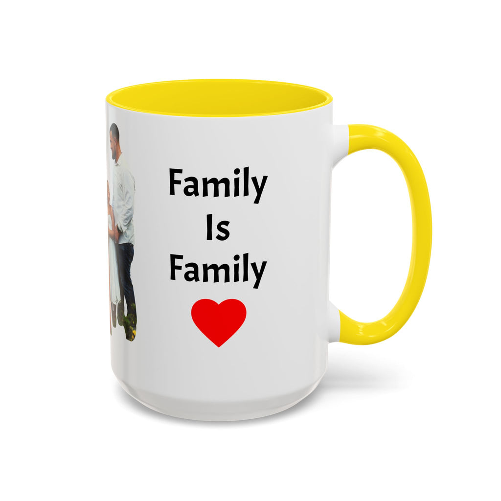 Personalized Family Photo Accent Coffee Mug — Custom 11/15oz Gift