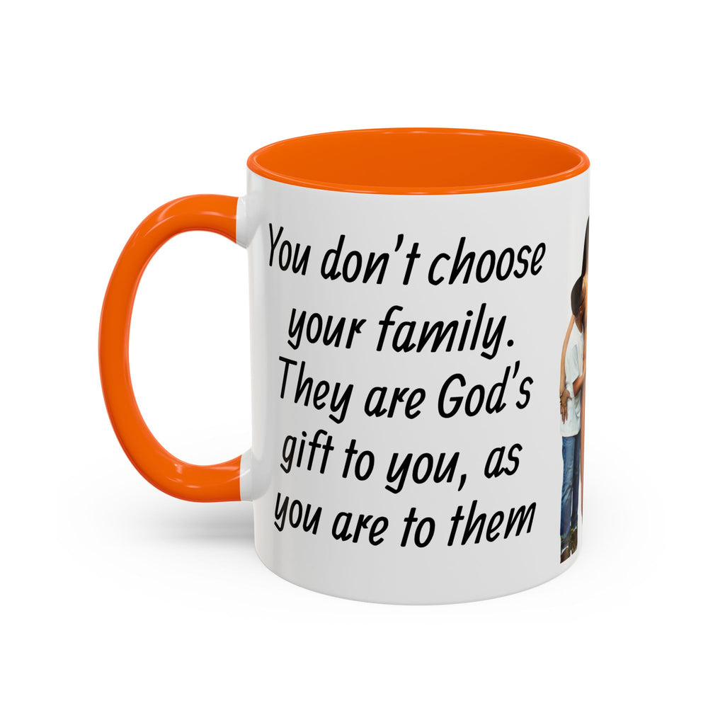 Personalized Family Photo Accent Coffee Mug — Custom 11/15oz Gift