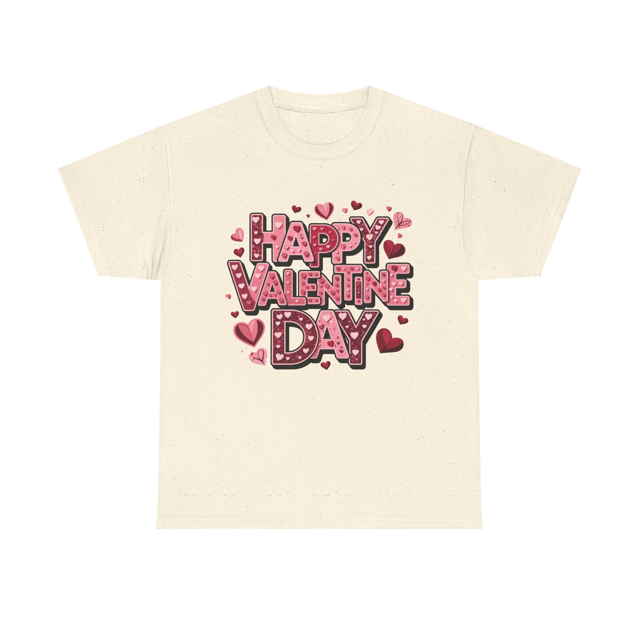 Valentine's Day Tee — 'Happy Valentine Day' Heart Graphic Shirt