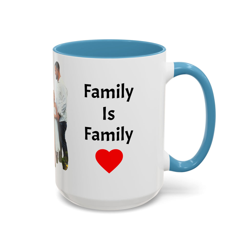 Personalized Family Photo Accent Coffee Mug — Custom 11/15oz Gift