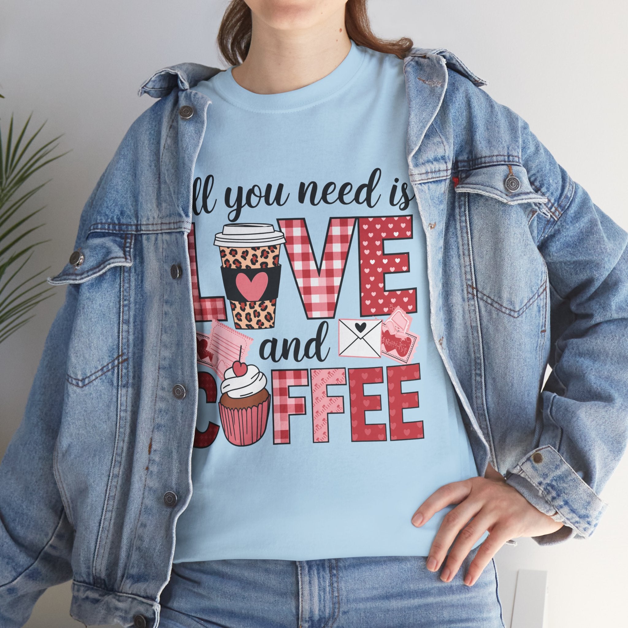All You Need Is Love and Coffee T-Shirt — Valentine Coffee Tee