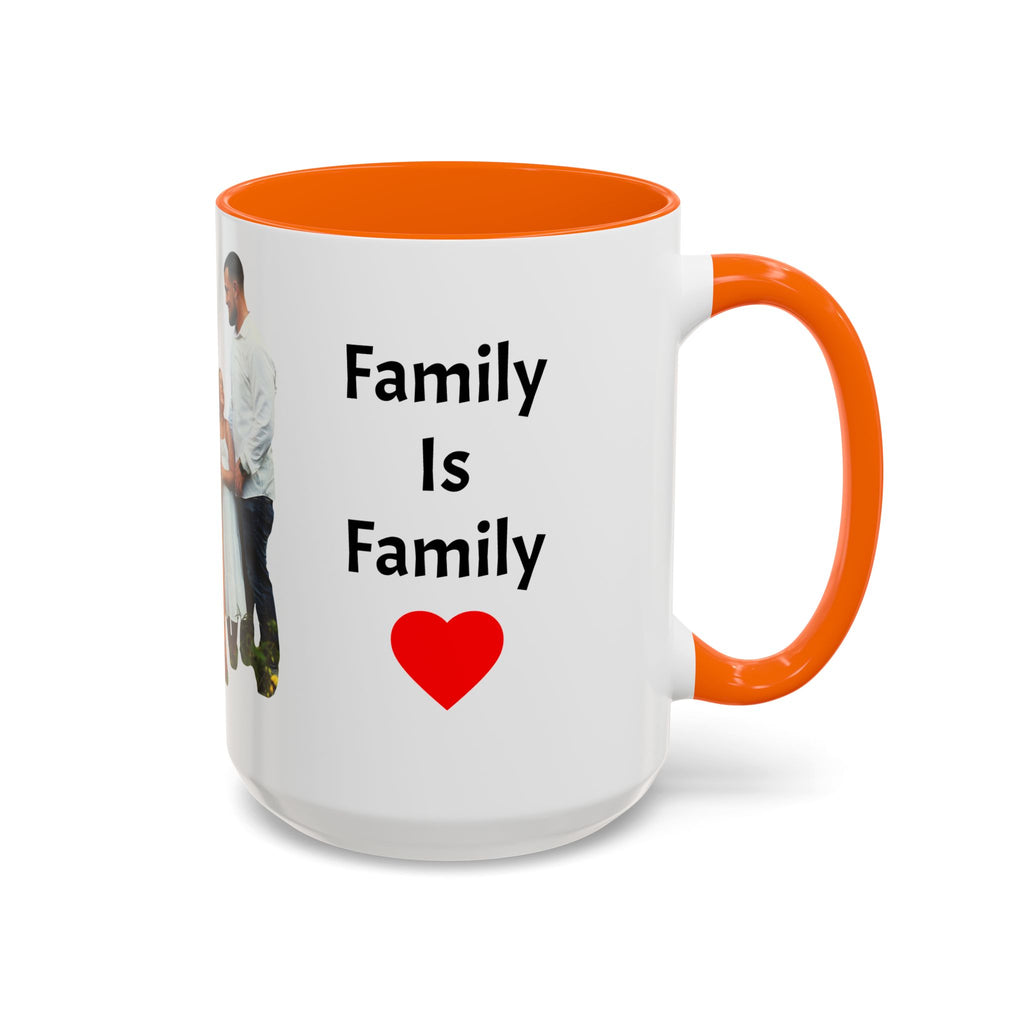 Personalized Family Photo Accent Coffee Mug — Custom 11/15oz Gift