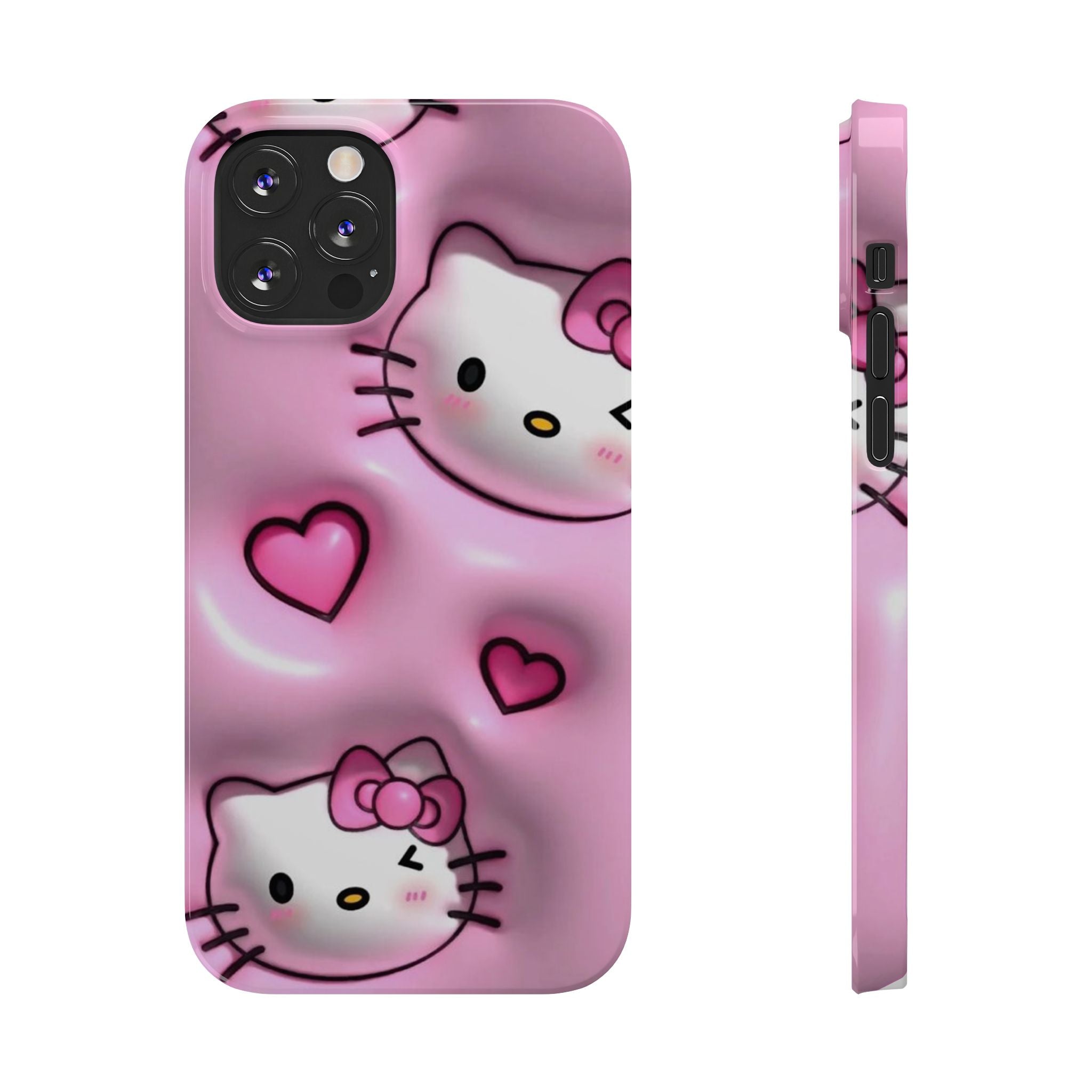 Hello Kitty Pink Hearts Slim Phone Case — Cute Kawaii iPhone Cover
