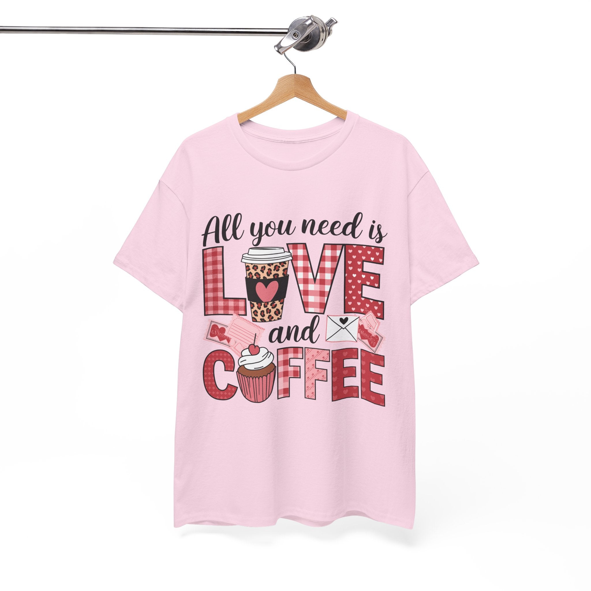 All You Need Is Love and Coffee T-Shirt — Valentine Coffee Tee