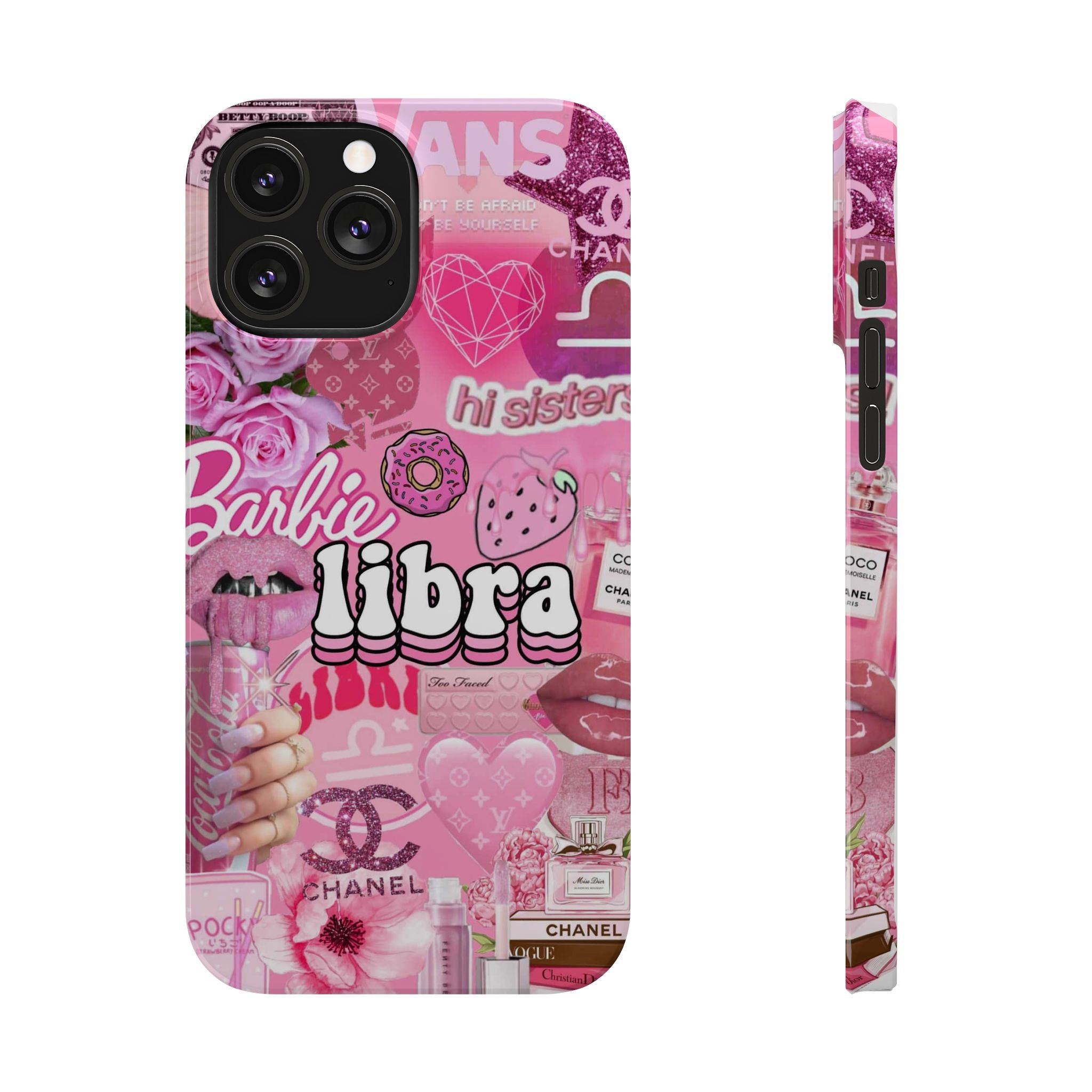 Libra Pink Collage Slim Phone Case
