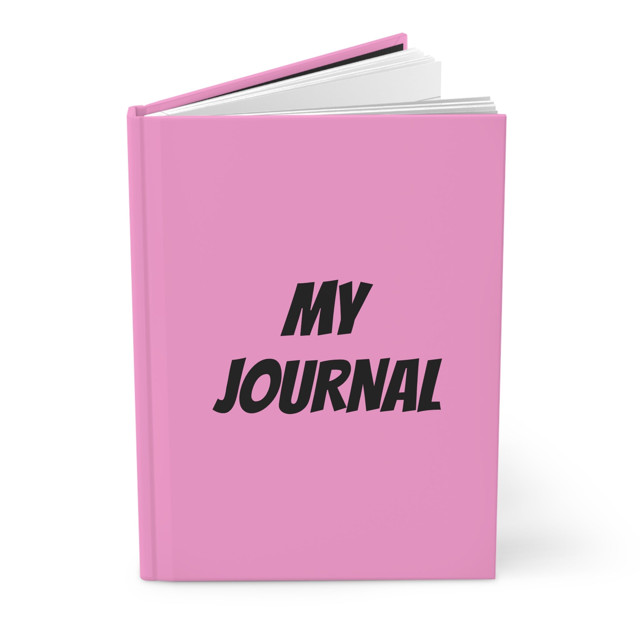 Pink Hardcover Journal - My Journal Matte Notebook with Heart Accent | Gift for Teens & Women