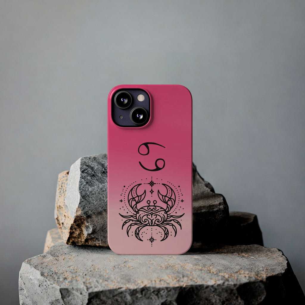 Cancer Slim Phone Case - Minimalist Zodiac/Life Support Design