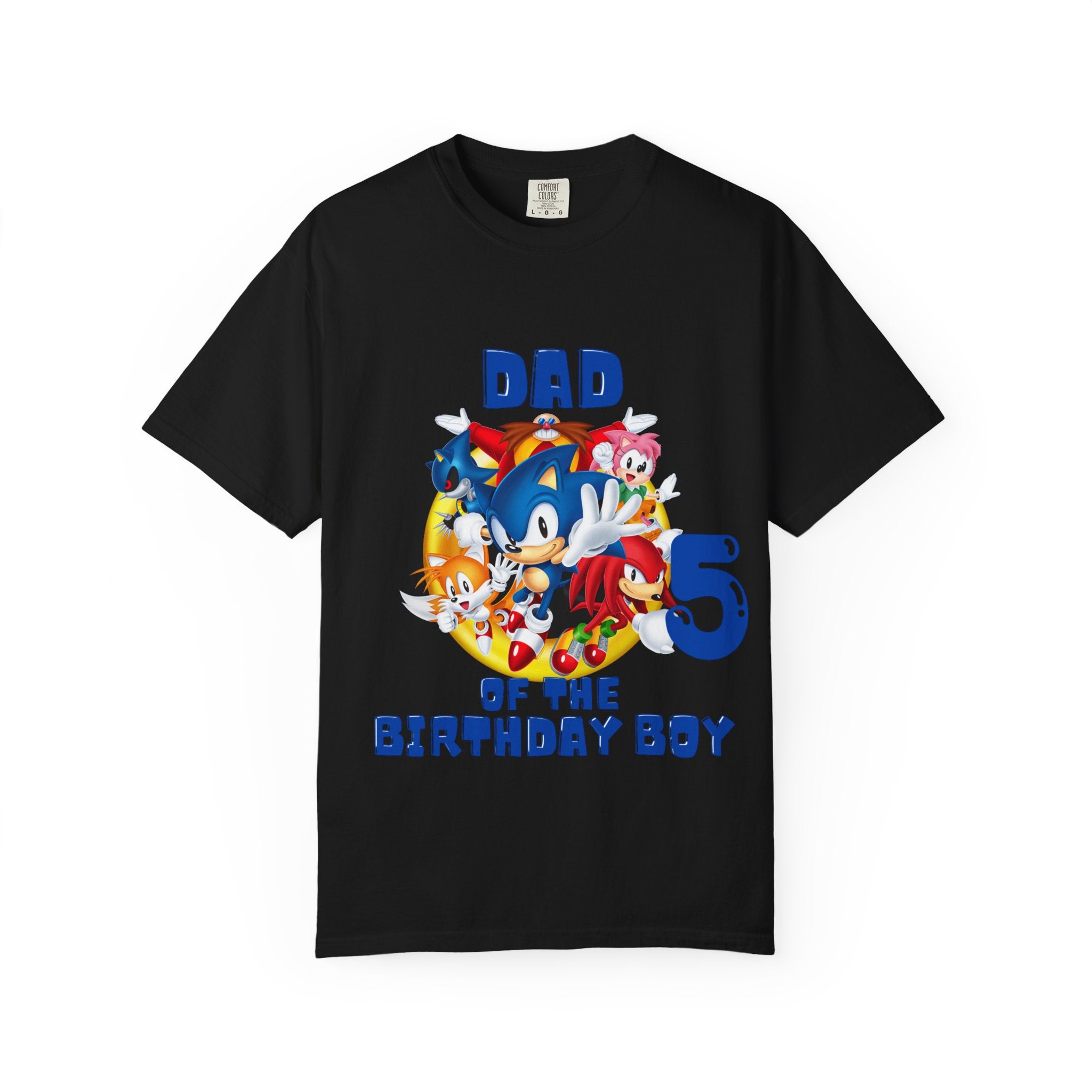 Personalized Dad of the Birthday Boy 5 T-Shirt — Kids' Party Dad Tee