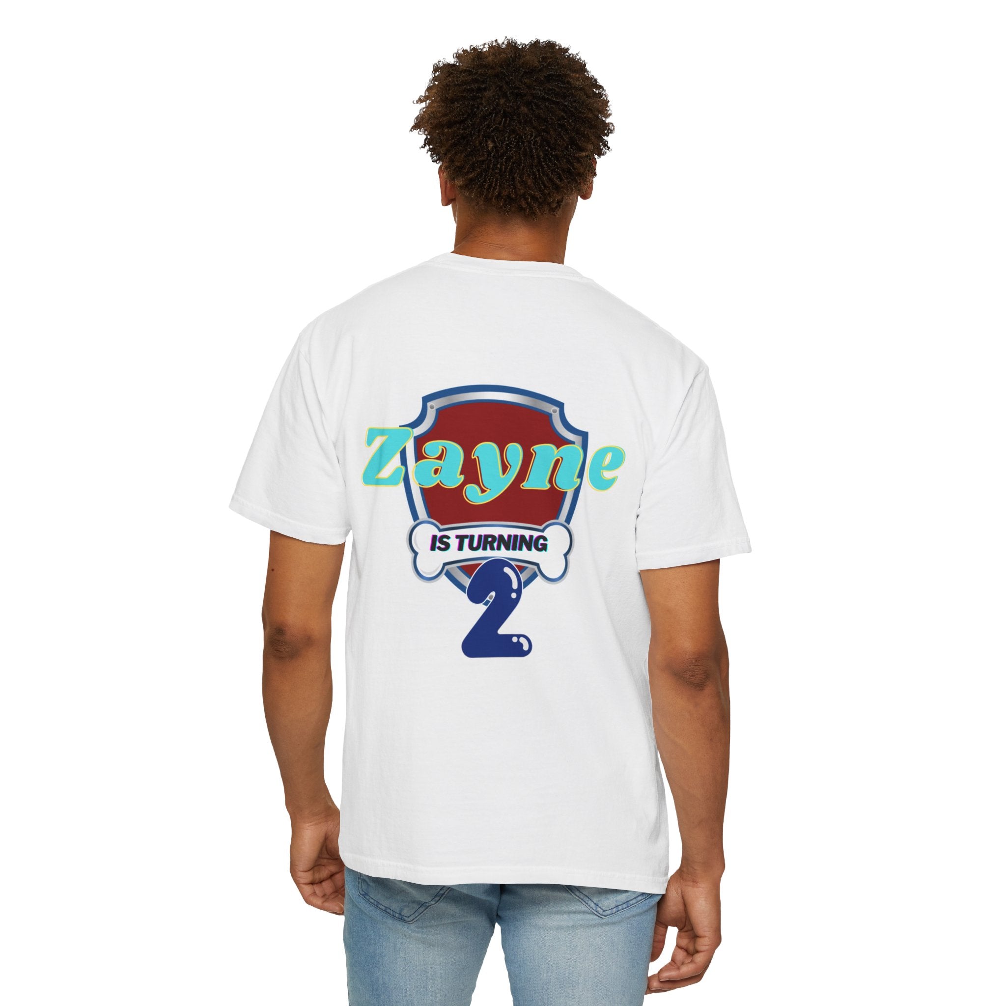 Kids' Paw Patrol Birthday T-Shirt — "Zayne Daddy 2" Personalized Party Tee