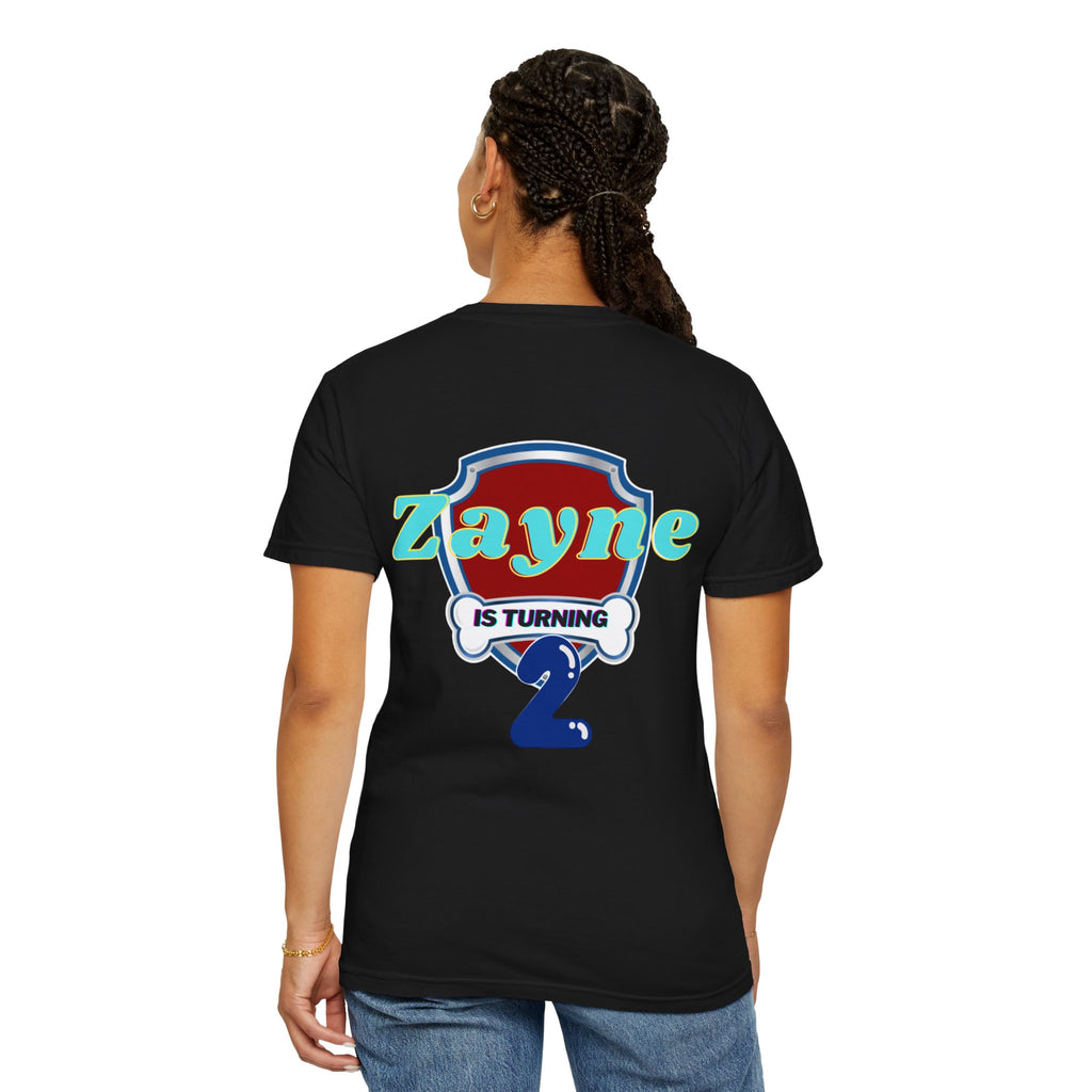 Kids' Paw Patrol Birthday T-Shirt — "Zayne Mommy 2" Personalized Party Tee