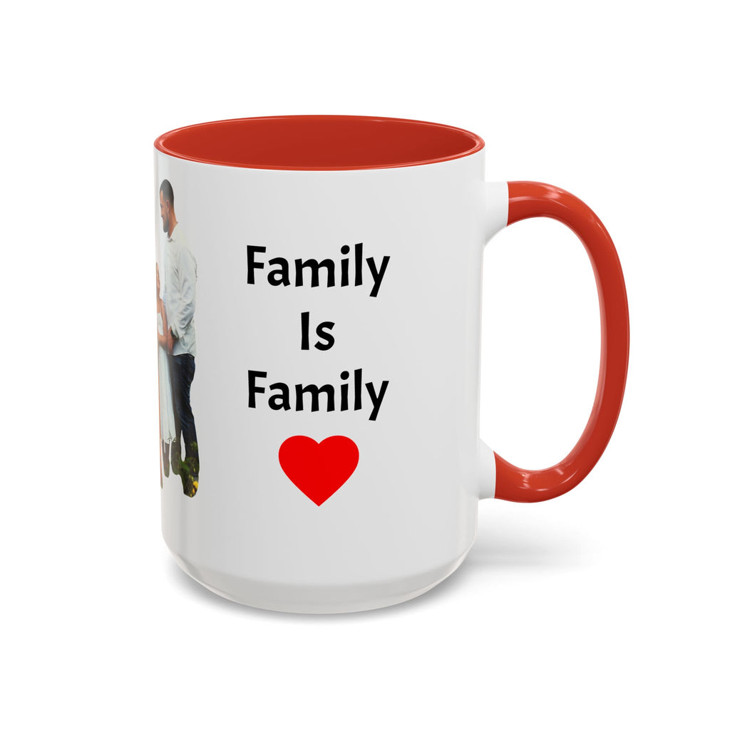 Personalized Family Photo Accent Coffee Mug — Custom 11/15oz Gift