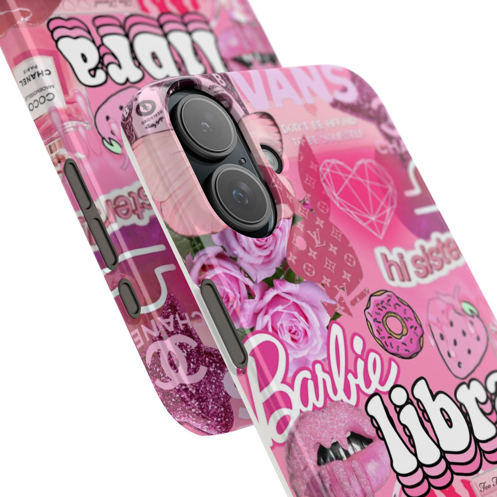 Libra Pink Collage Slim Phone Case