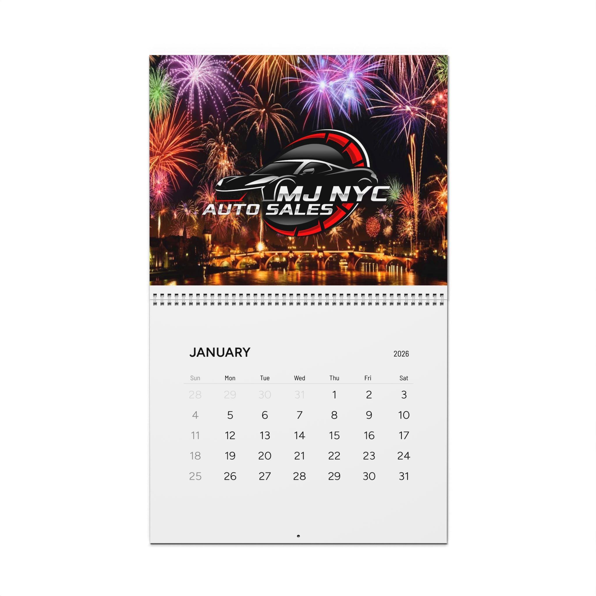 Persolinazed Wall Calendar 2026 | Branded Auto Sales Calendar