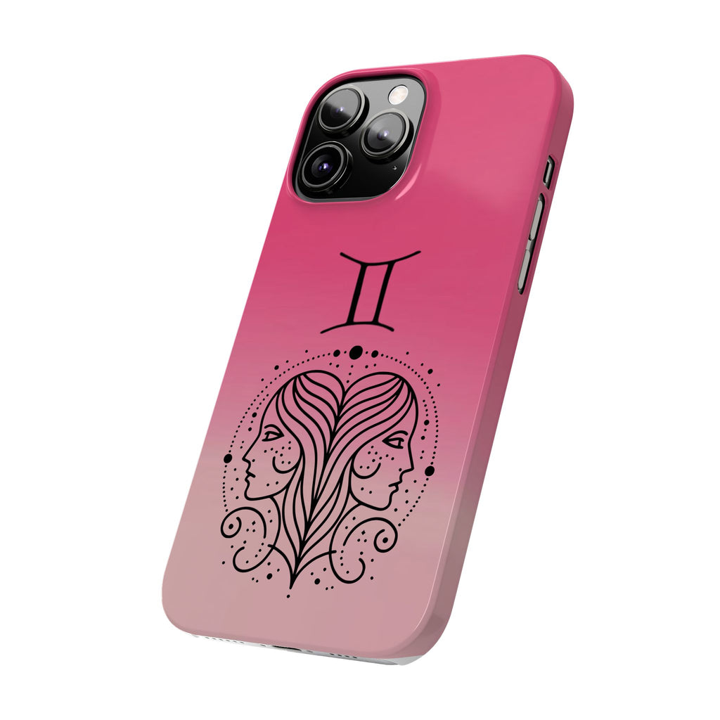 Gemini Slim Phone Case — Zodiac Constellation Design