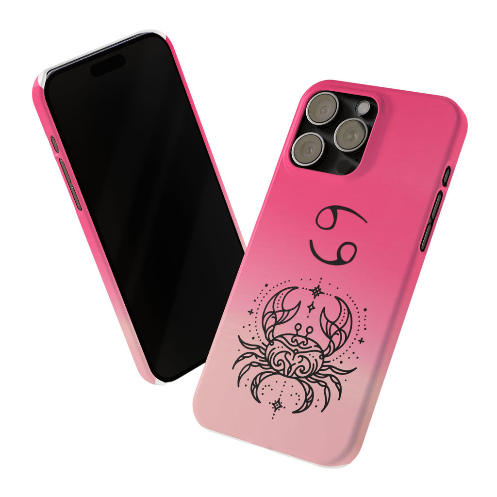Cancer Slim Phone Case - Minimalist Zodiac/Life Support Design