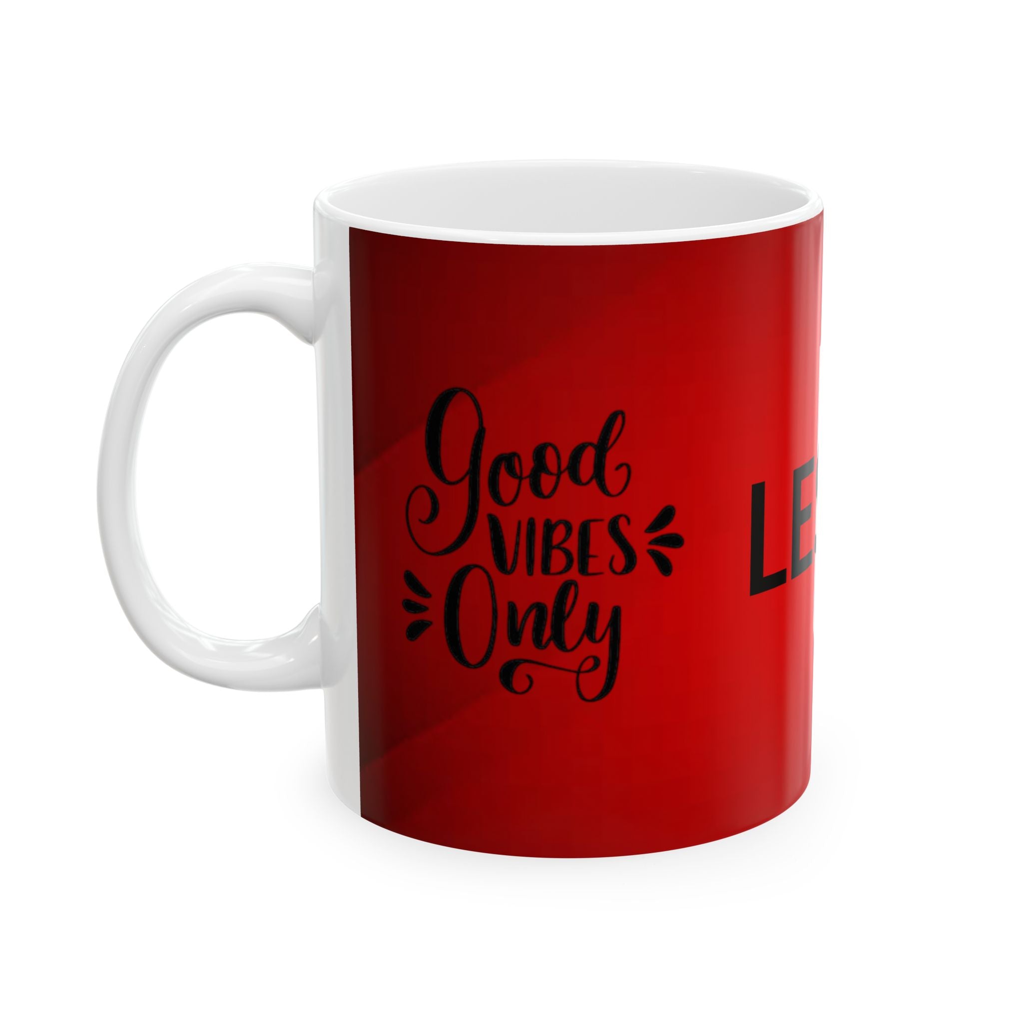 Personalized Name Red Ceramic Mug – Personalized 11oz or 15oz Coffee Cup