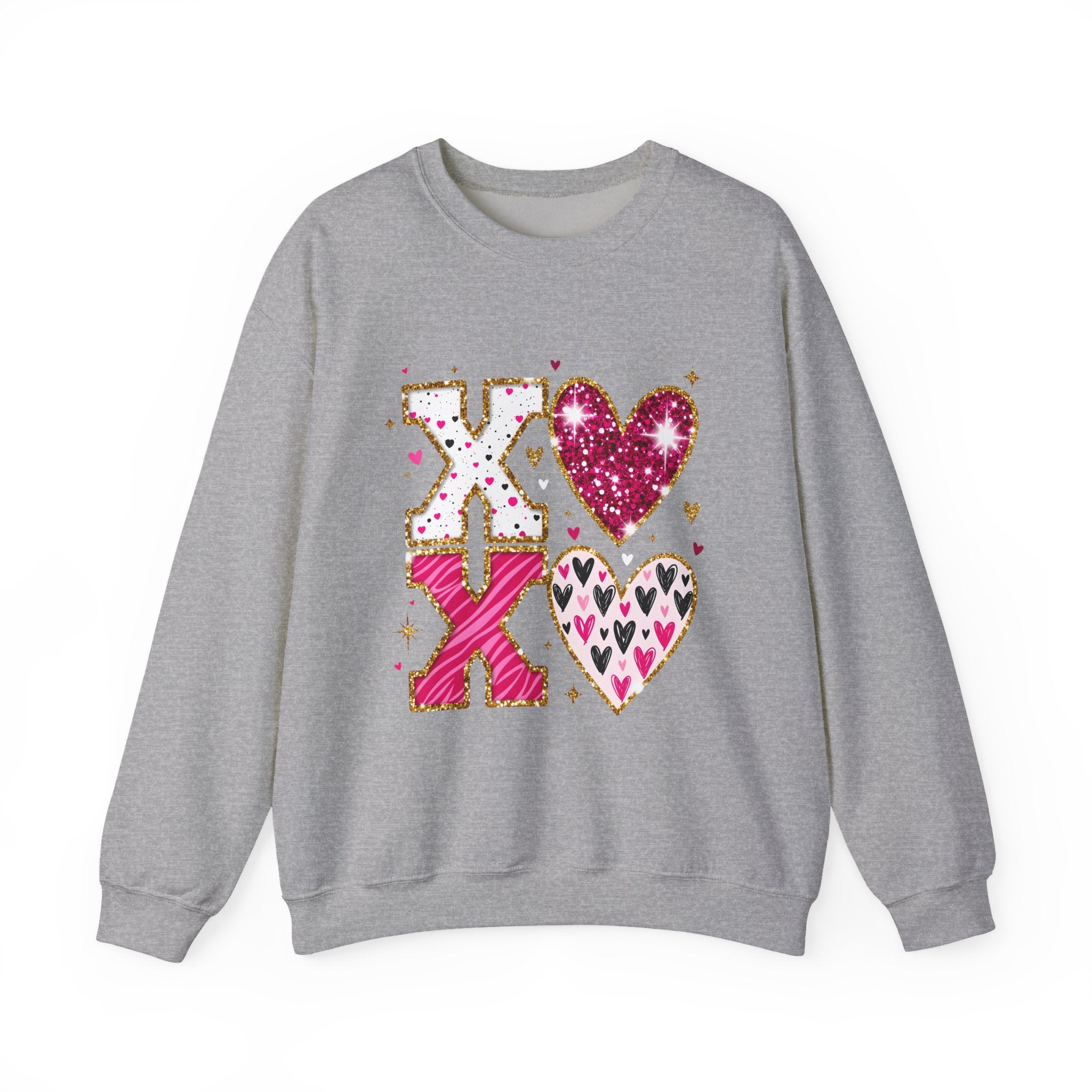 Valentine XOXO Heart Crewneck Sweatshirt
