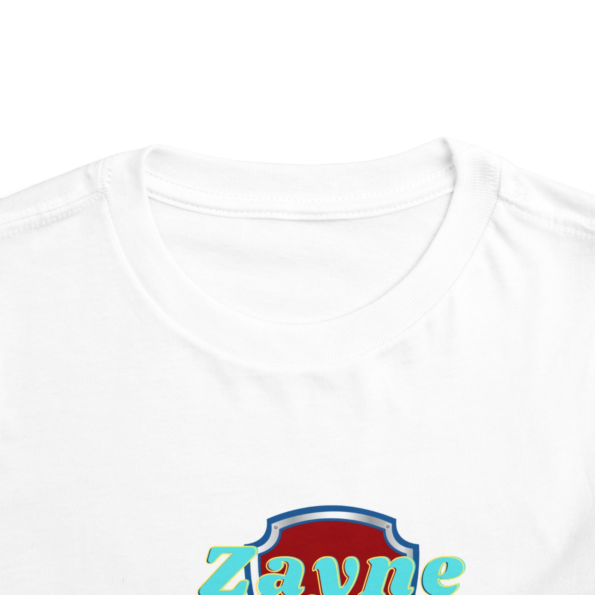 Paw Patrol 2nd Birthday Toddler Tee – Personalized "Zayne is Turning 2"