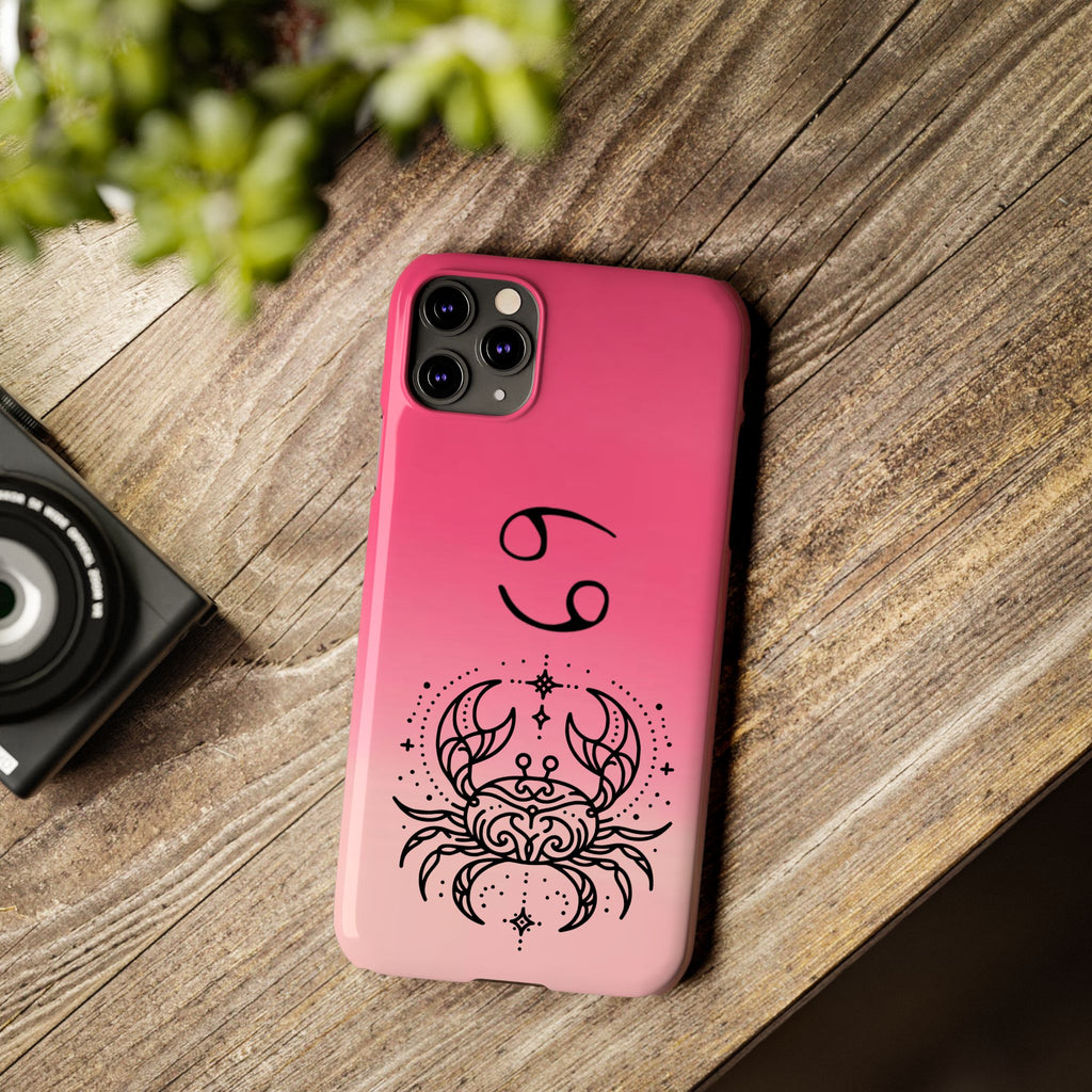 Cancer Slim Phone Case - Minimalist Zodiac/Life Support Design