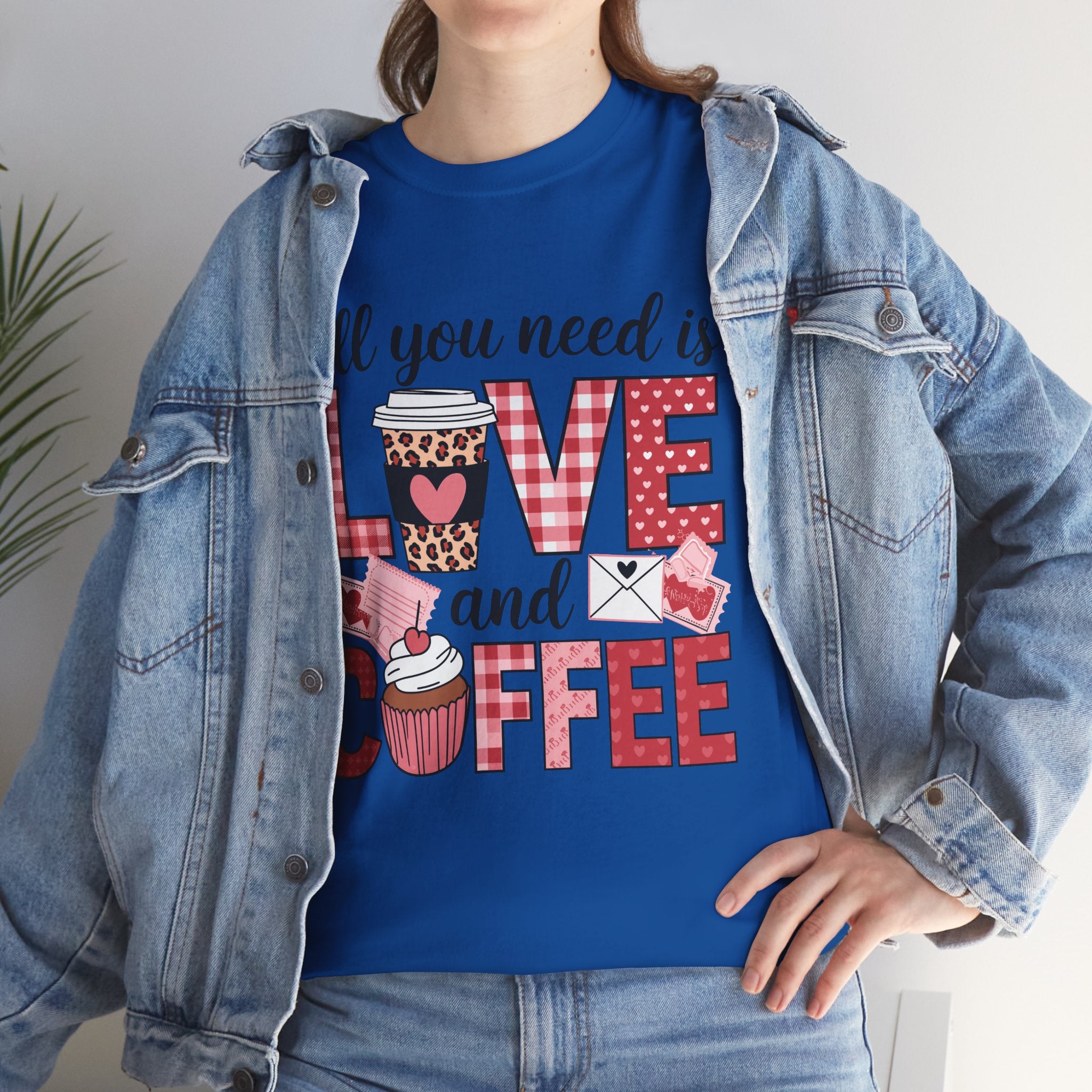 All You Need Is Love and Coffee T-Shirt — Valentine Coffee Tee