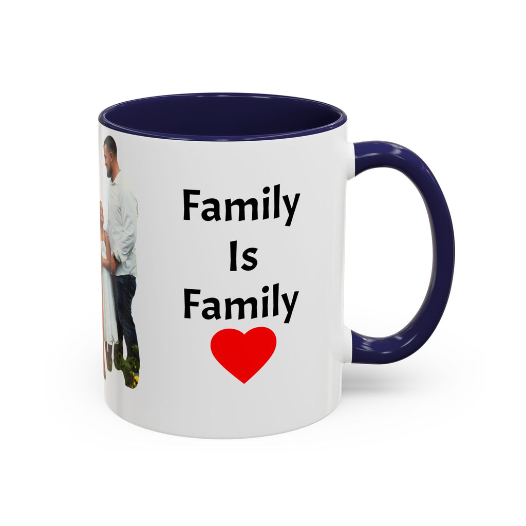 Personalized Family Photo Accent Coffee Mug — Custom 11/15oz Gift