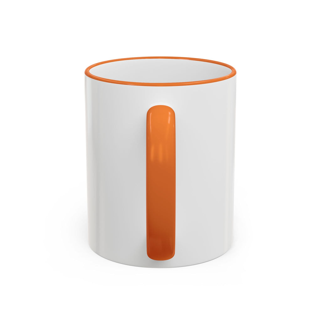 Life Begins After Coffee Accent Rim Mug — Cute Script Coffee Lover Gift (11oz/15oz)