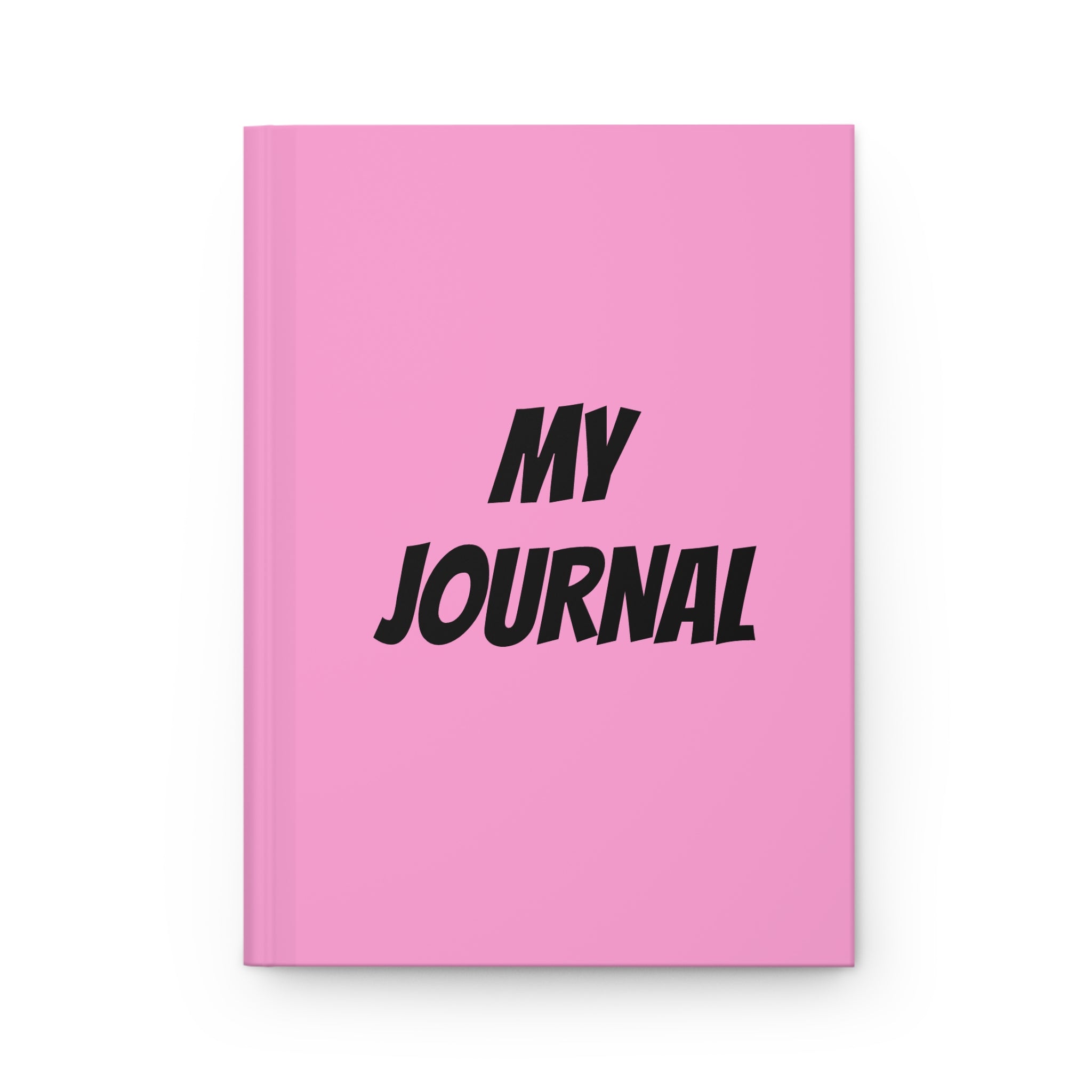 Pink Hardcover Journal - My Journal Matte Notebook with Heart Accent | Gift for Teens & Women