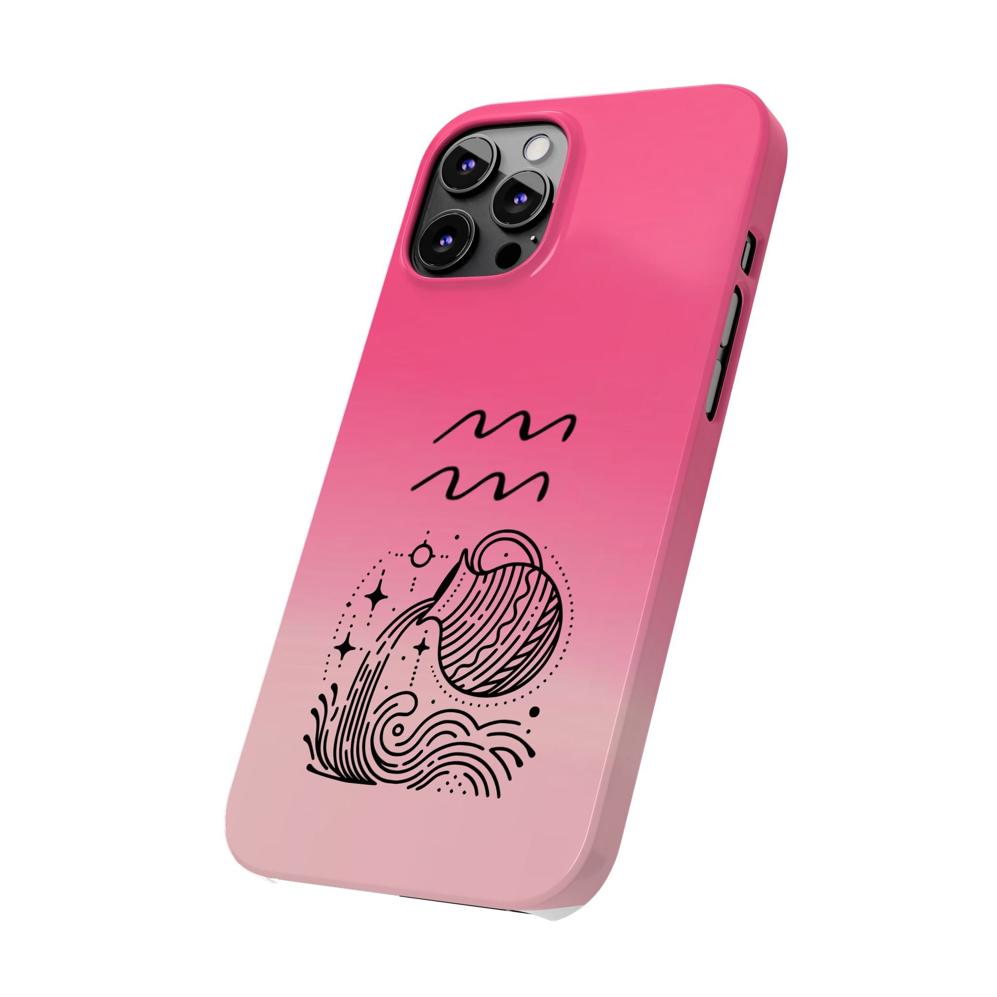 Aquarius Slim Phone Case - Zodiac Astrology Birthday Gift