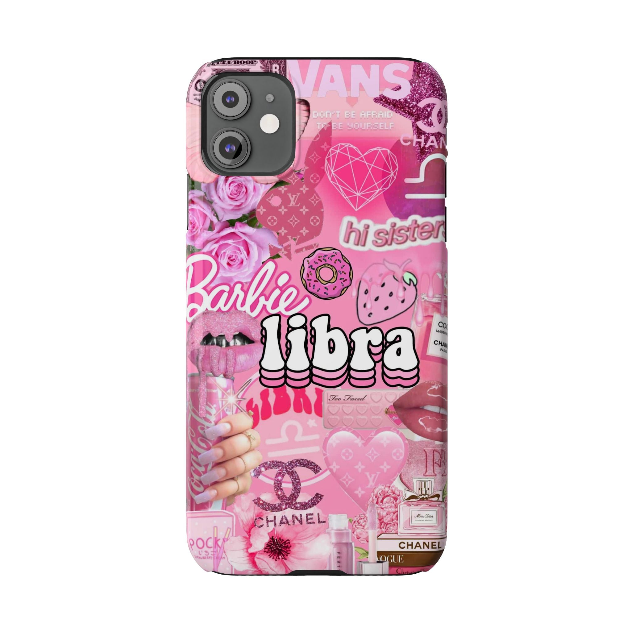 Libra Pink Collage Slim Phone Case