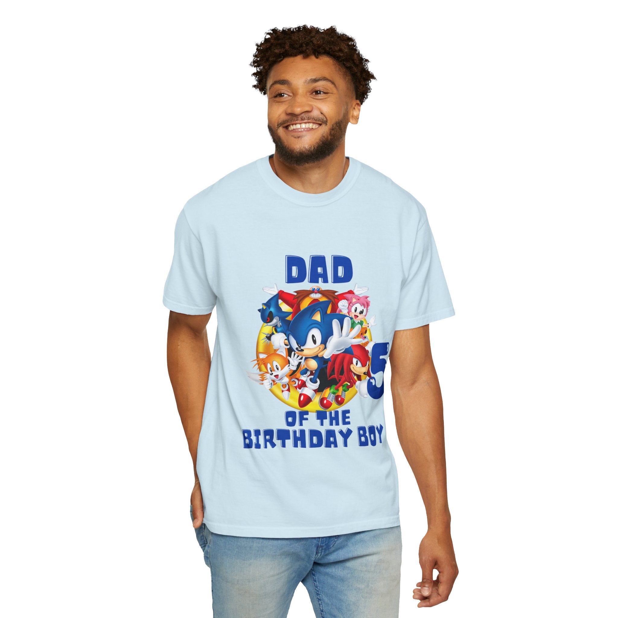 Personalized Dad of the Birthday Boy 5 T-Shirt — Kids' Party Dad Tee